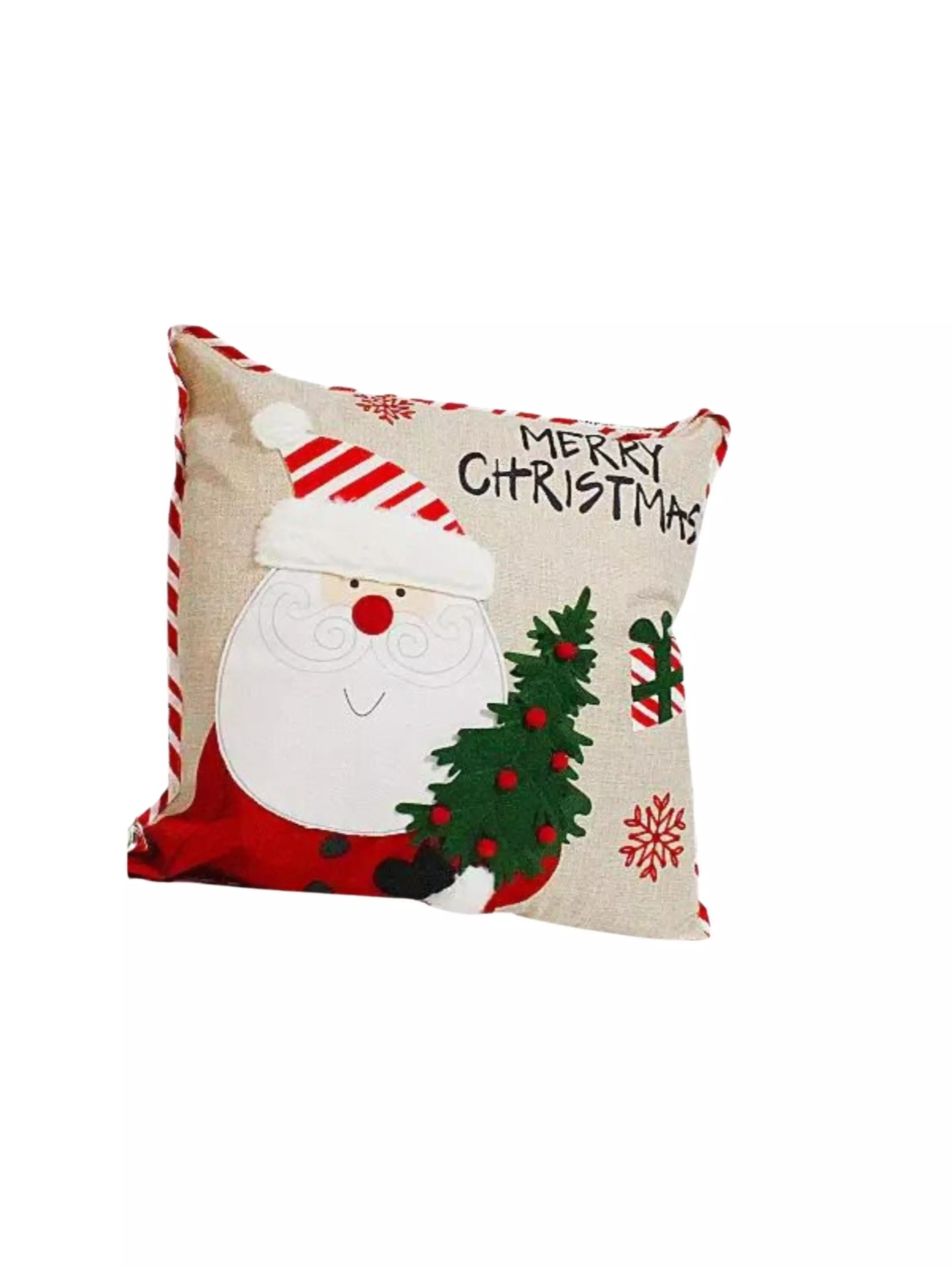 Pack de 2 Fundas Cojín Navideño Viejo Pascuero-2