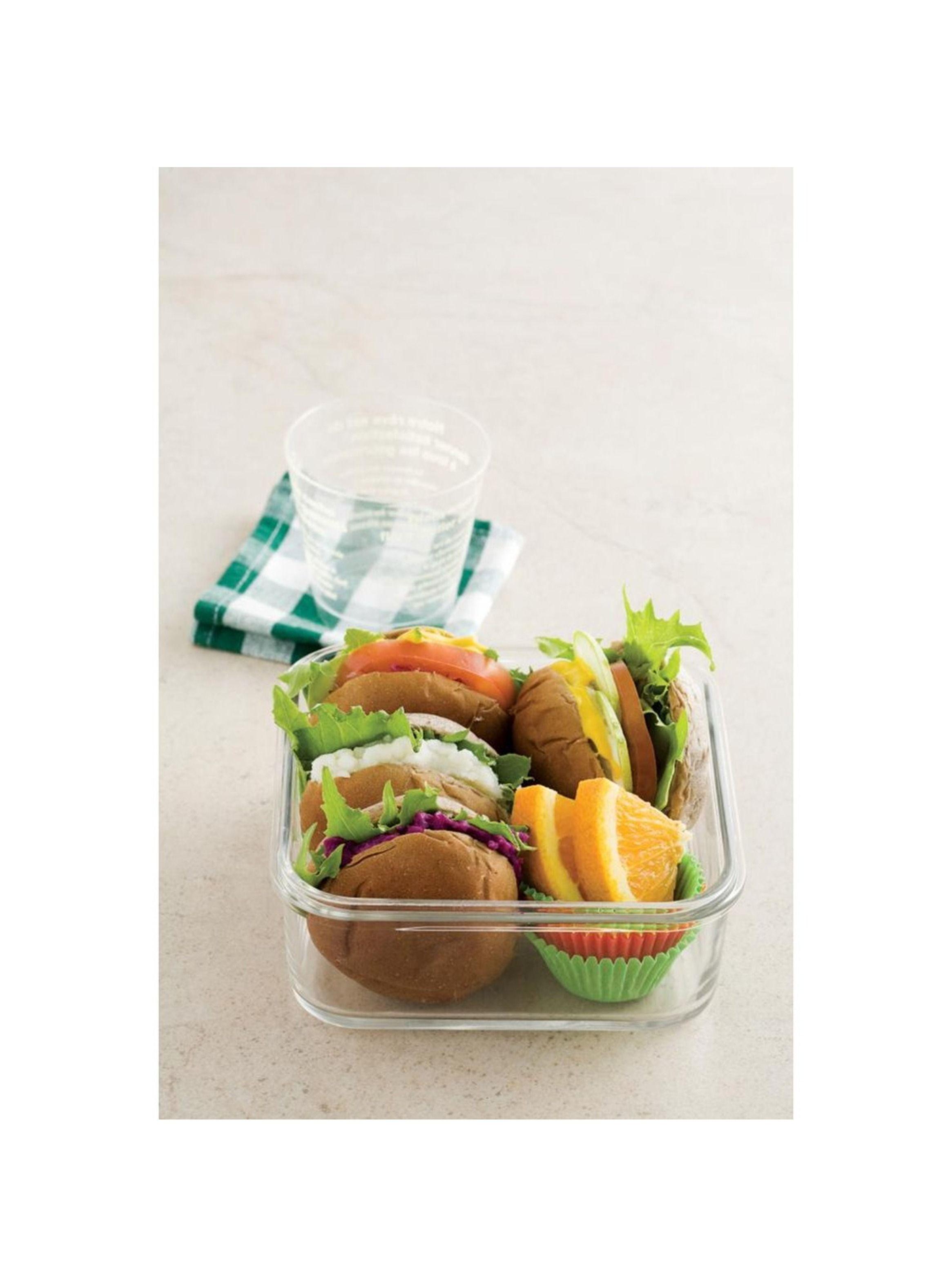 Pack de 3 Contenedores De Vidrio Herm tico Rectangular 400 Ml-2
