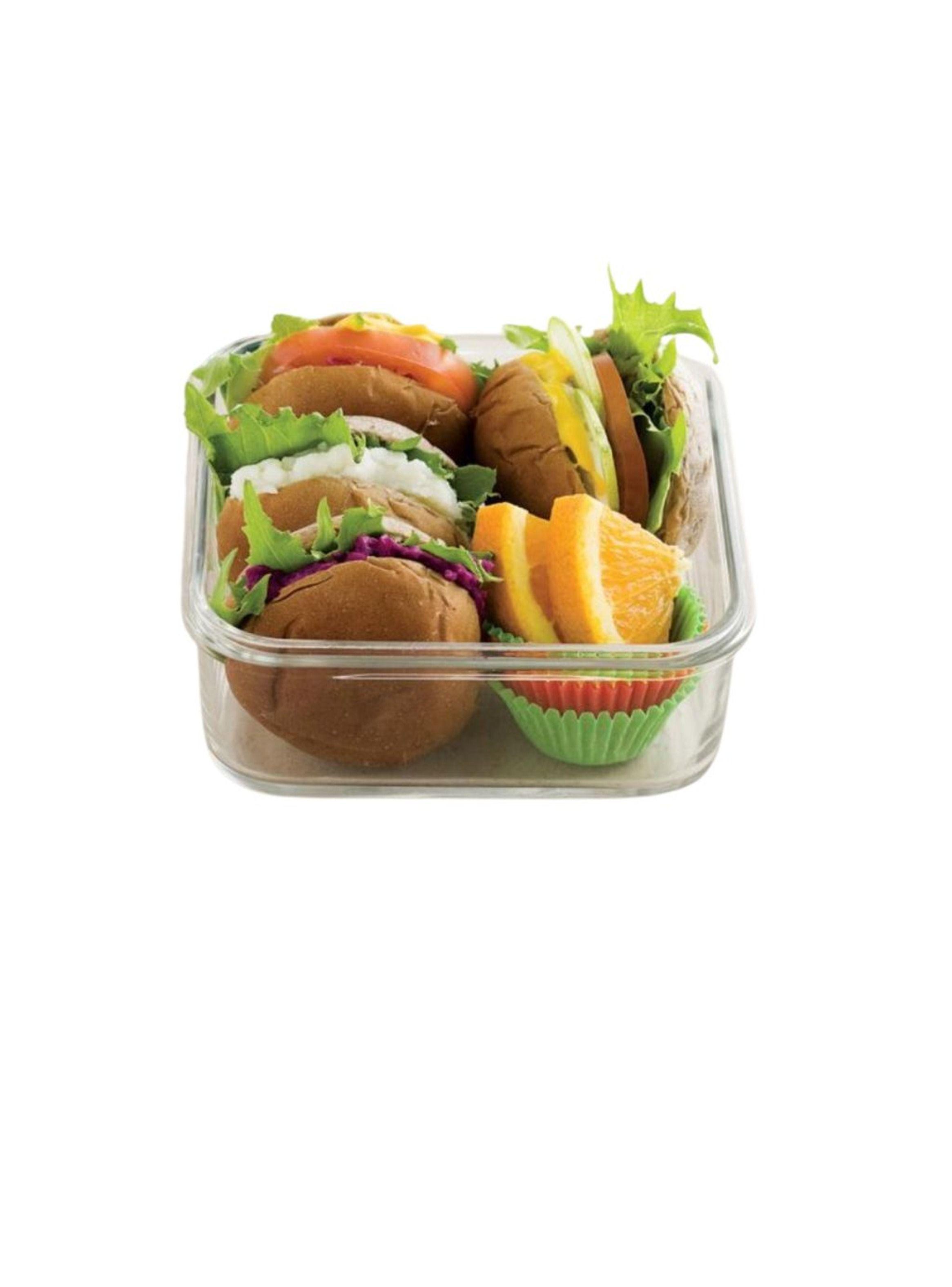 Pack de 3 Contenedores De Vidrio Herm tico Rectangular 400 Ml-3