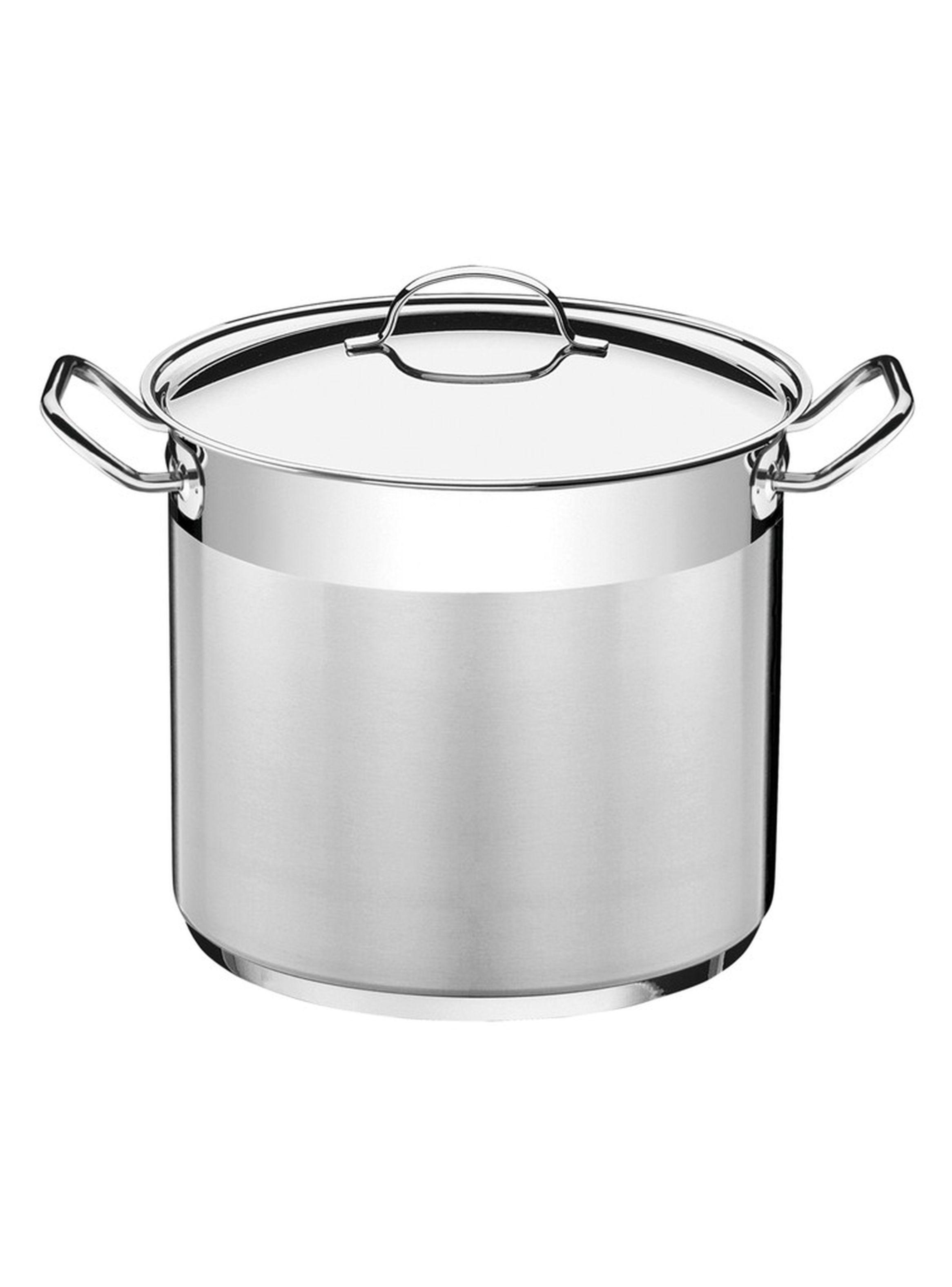 Olla alta Tramontina Professional A.inoxidable fondo triple tapa asas 28cm 15.7L-0