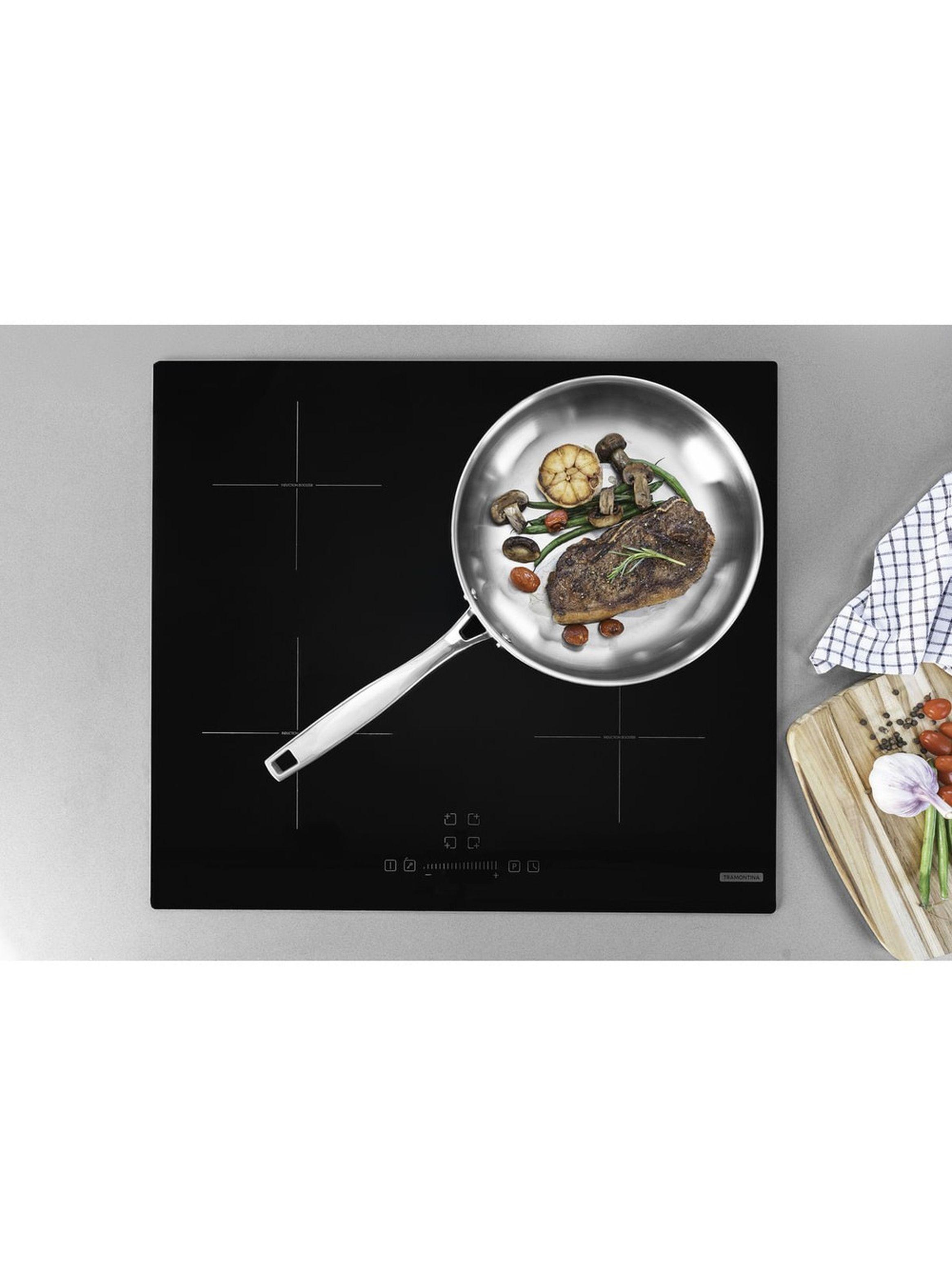 Sart n Tramontina Grano de acero inoxidable con cuerpo triple y mango 26 cm 2 2 L-2