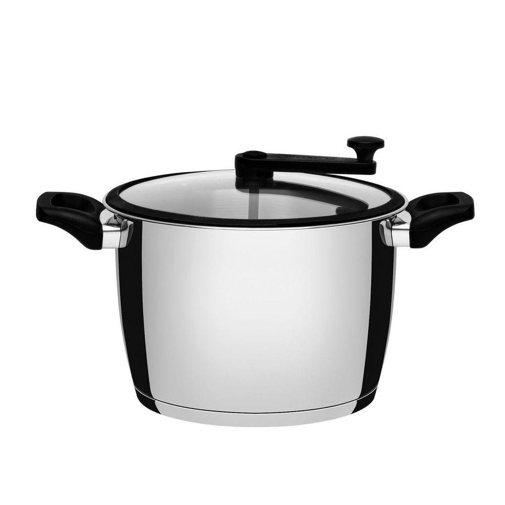 Olla para palomitas de maiz Tramontina Allegra fondo triple tapa de vidrio-0