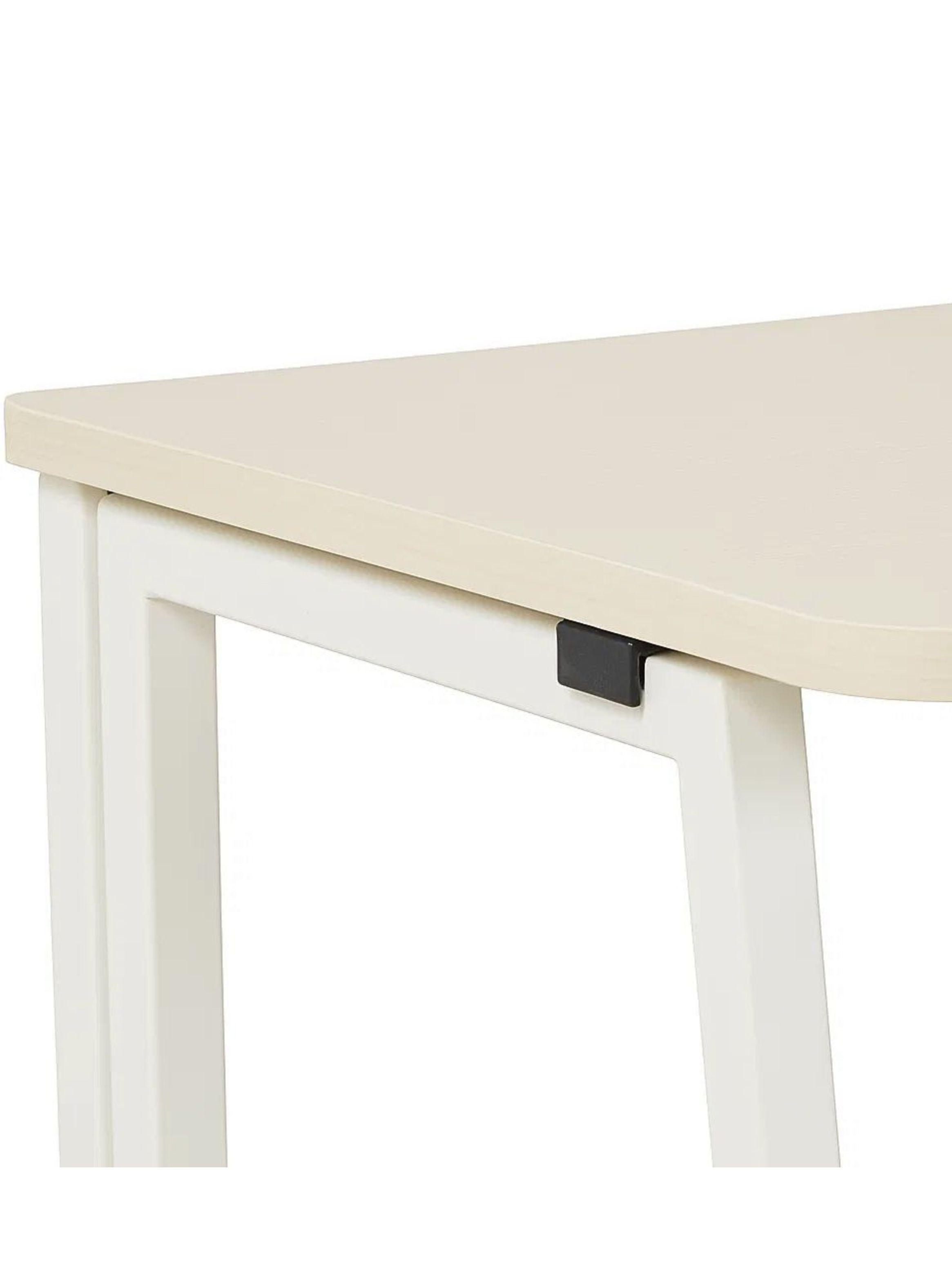 Escritorio Flex Compacto Mdf Natural Blanca-2