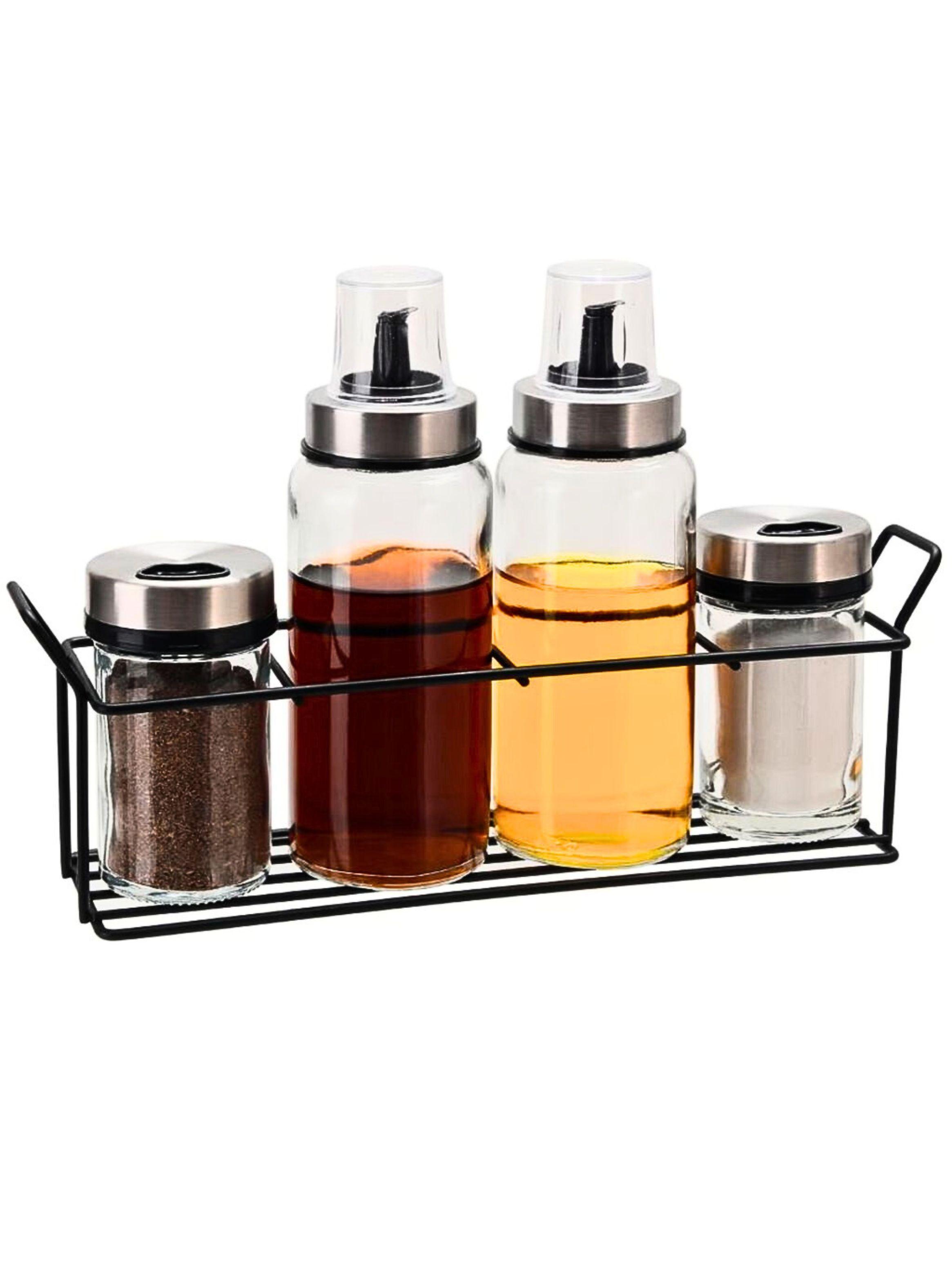 Set Mantel 140 cm x 200 cm lino y Alcuza de 4 piezas-5