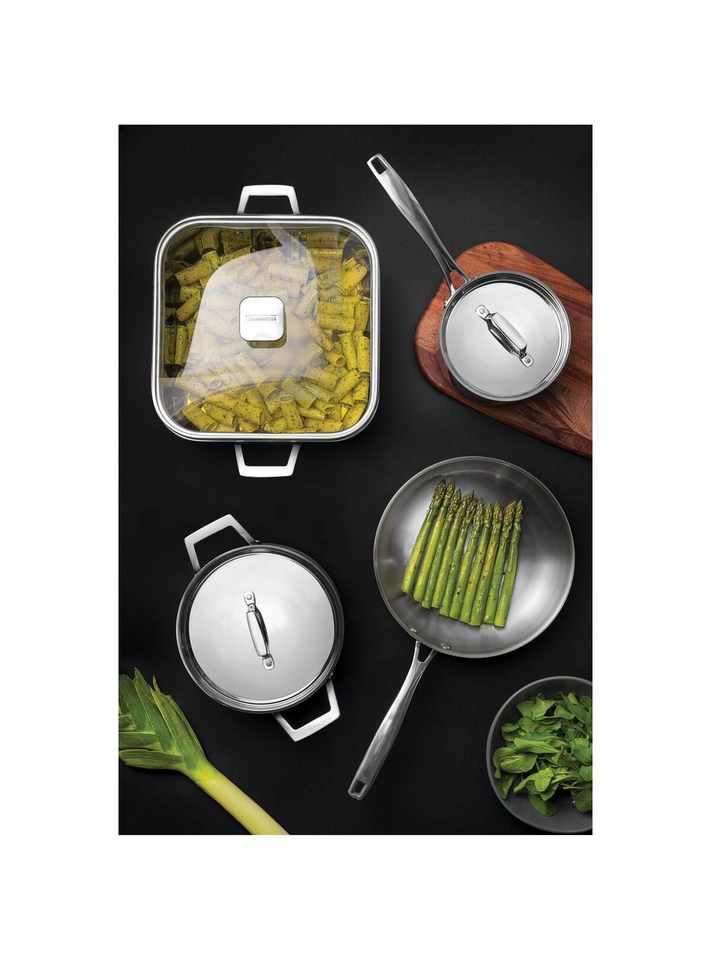 Olla Tramontina Grano de acero inoxidable cuerpo triple con tapa y mango 16 cm 1 7 L-2