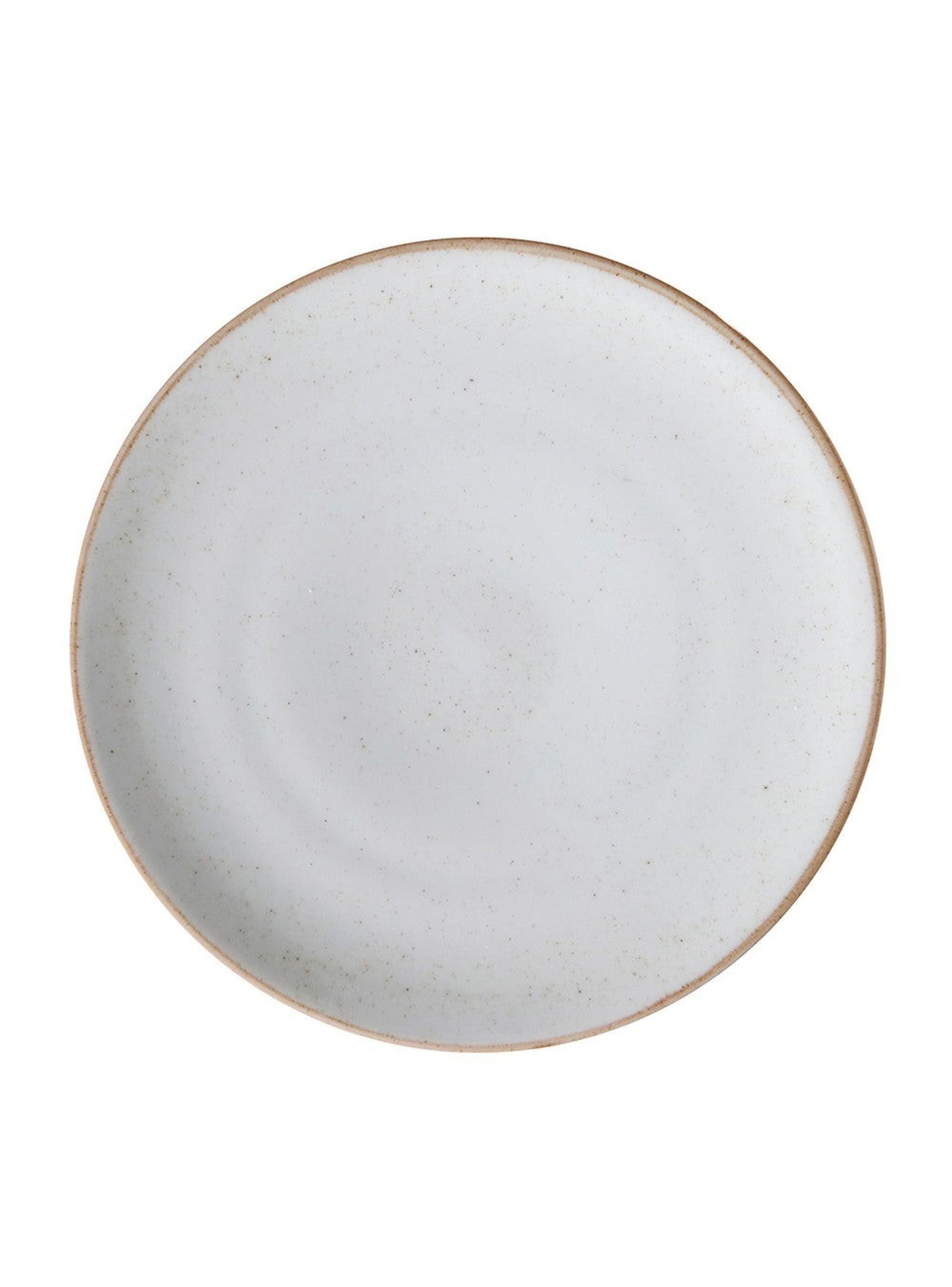 Set de 6 Platos Llano Coupe 28 Cm Blanco Beige Artisan-2