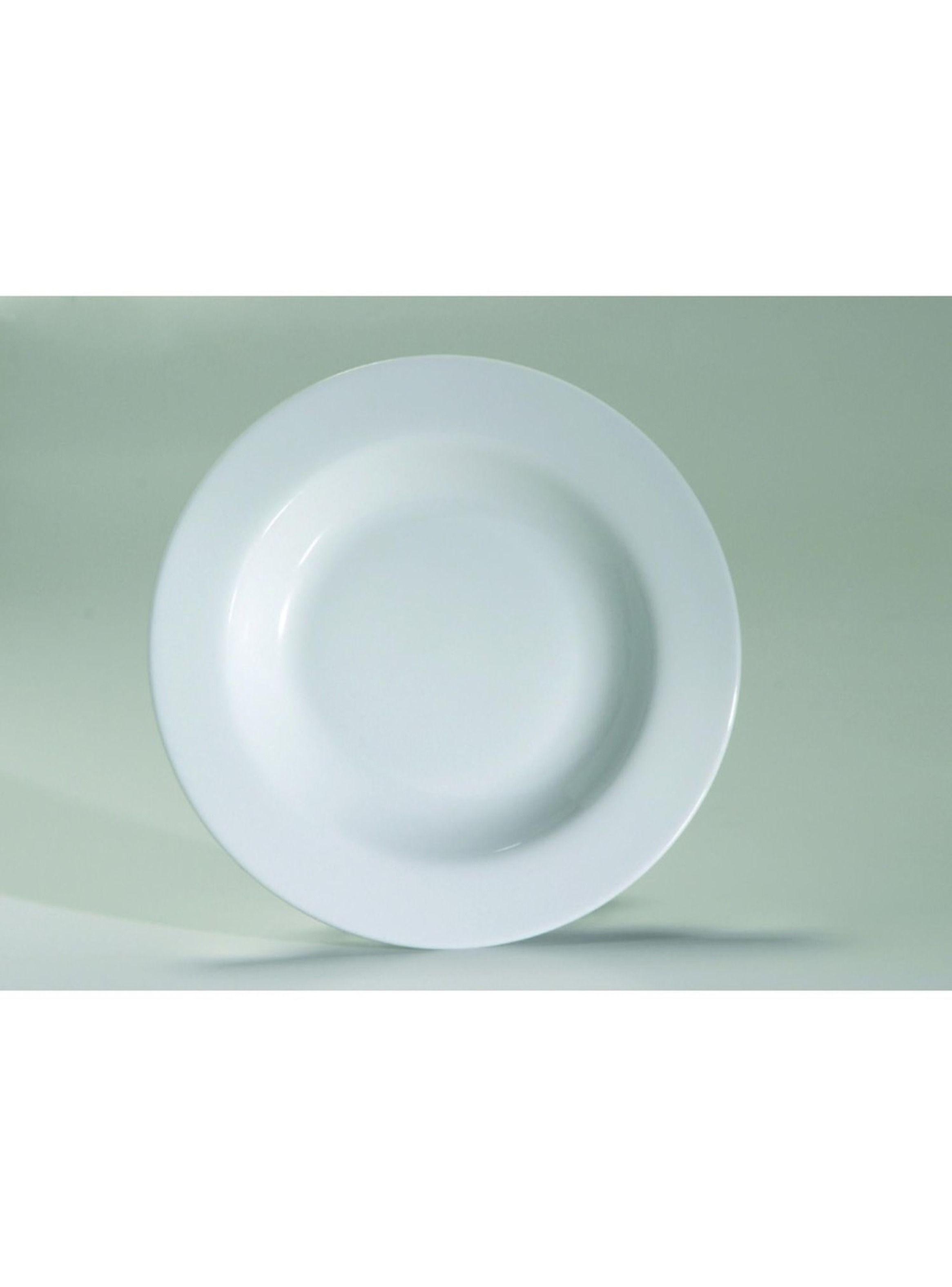 Set de 6 Platos de porcelana blanca 30.5 cm Corona-2