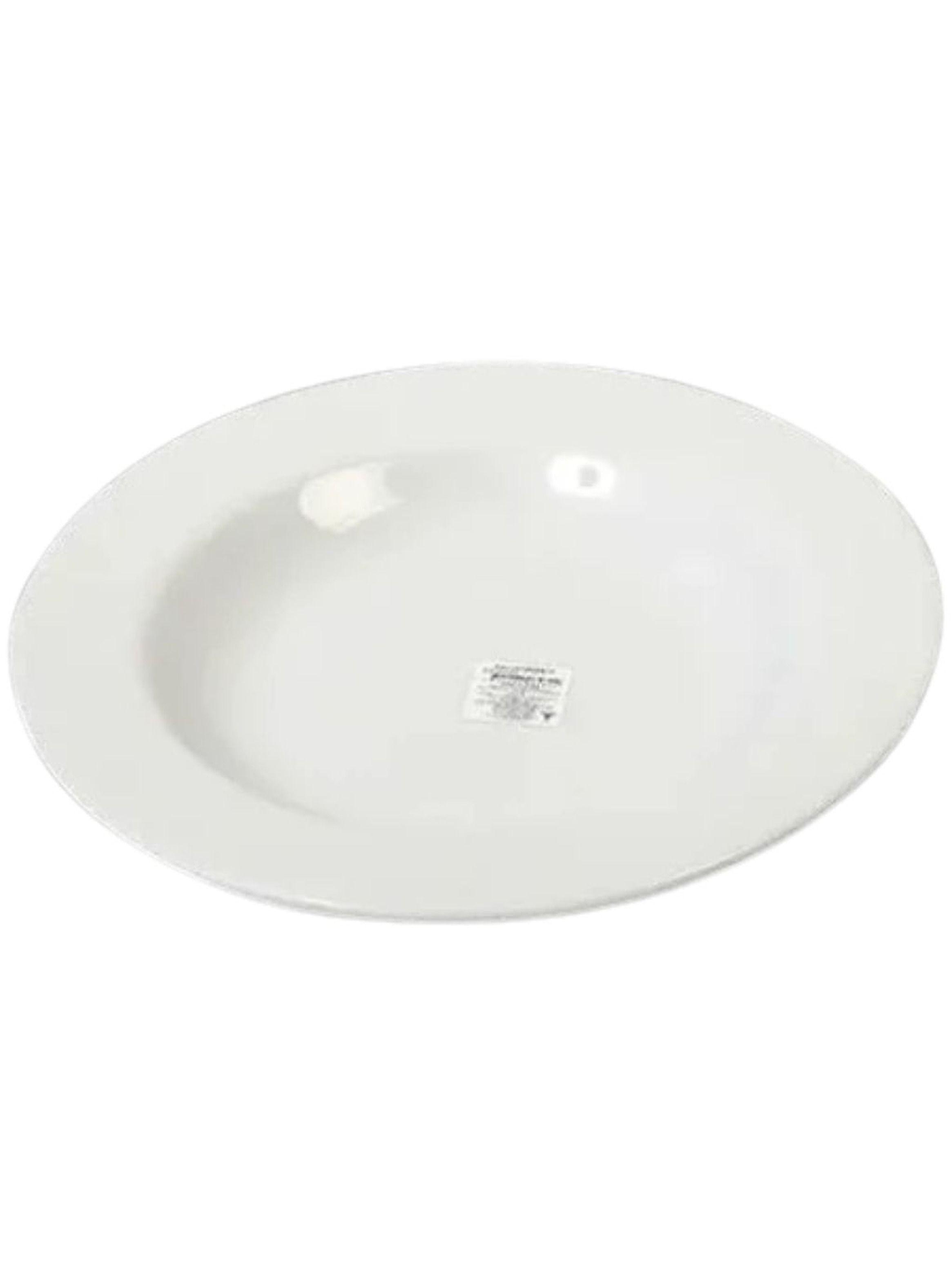 Set de 6 Platos de porcelana blanca 30.5 cm Corona-4