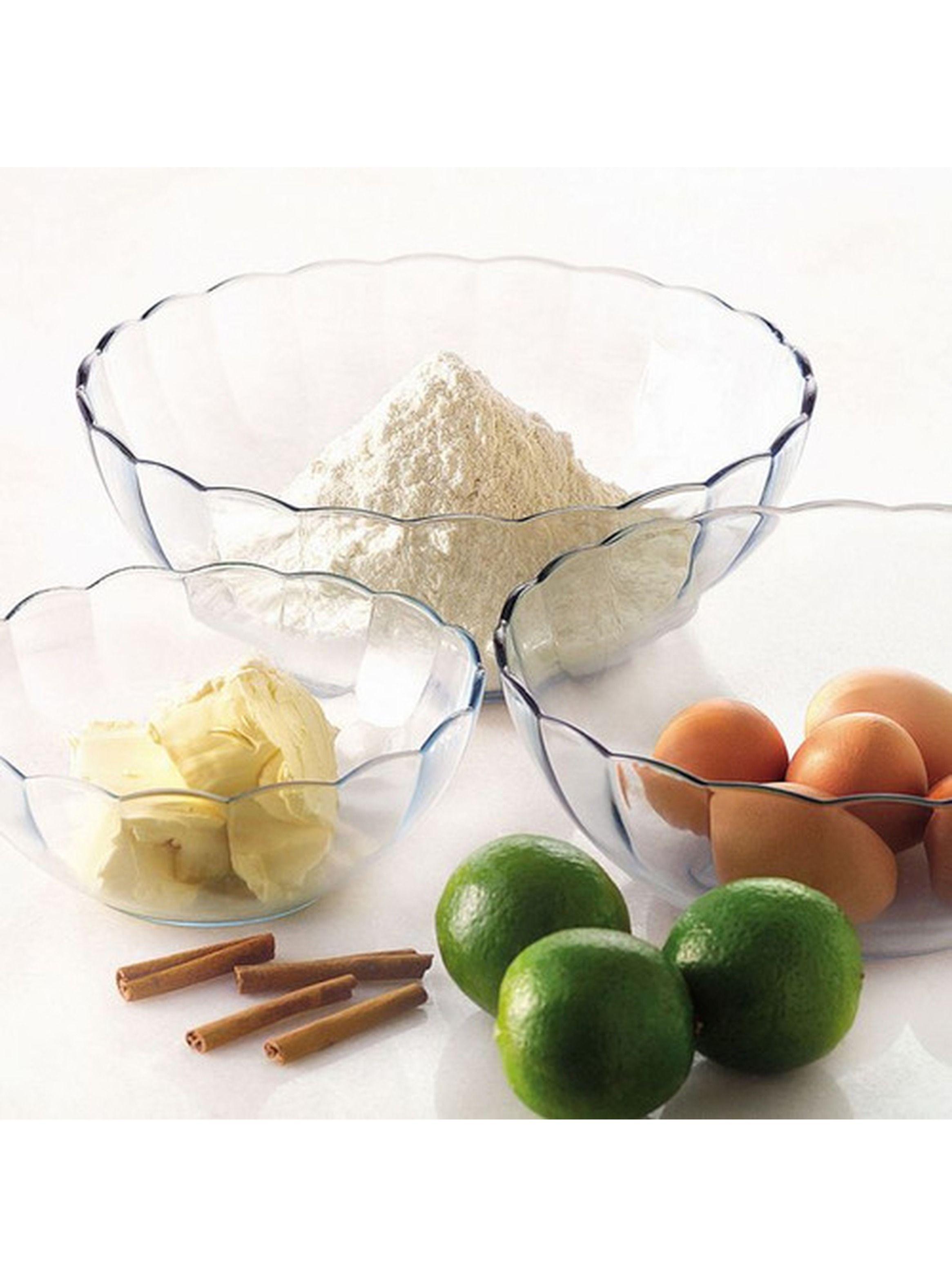 Pack De 3 Ensaladera De 1 Lt Bella Vidrio Templado Marinex-3
