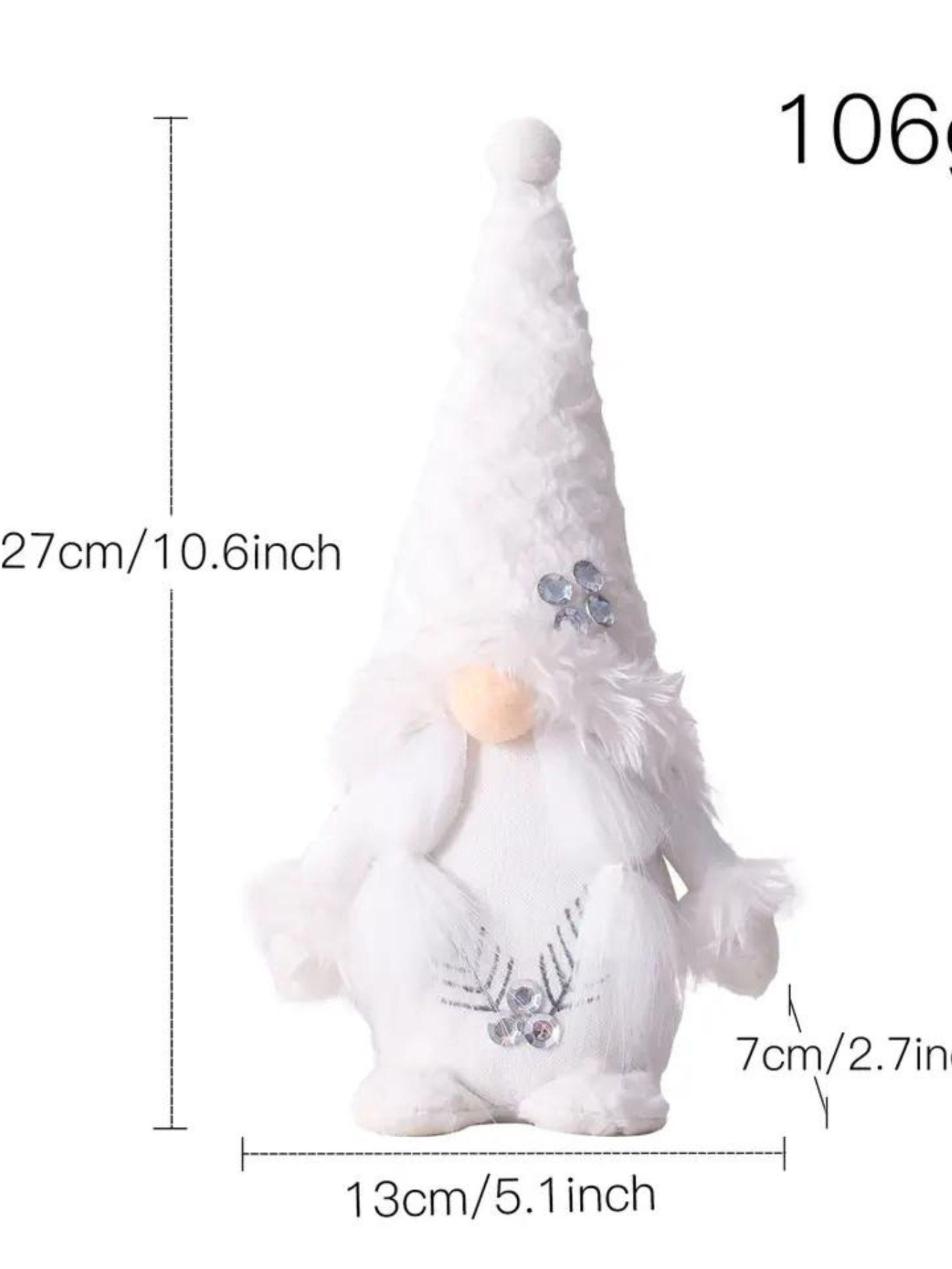 Pareja de Duendes Navideños tonos Blancos-2