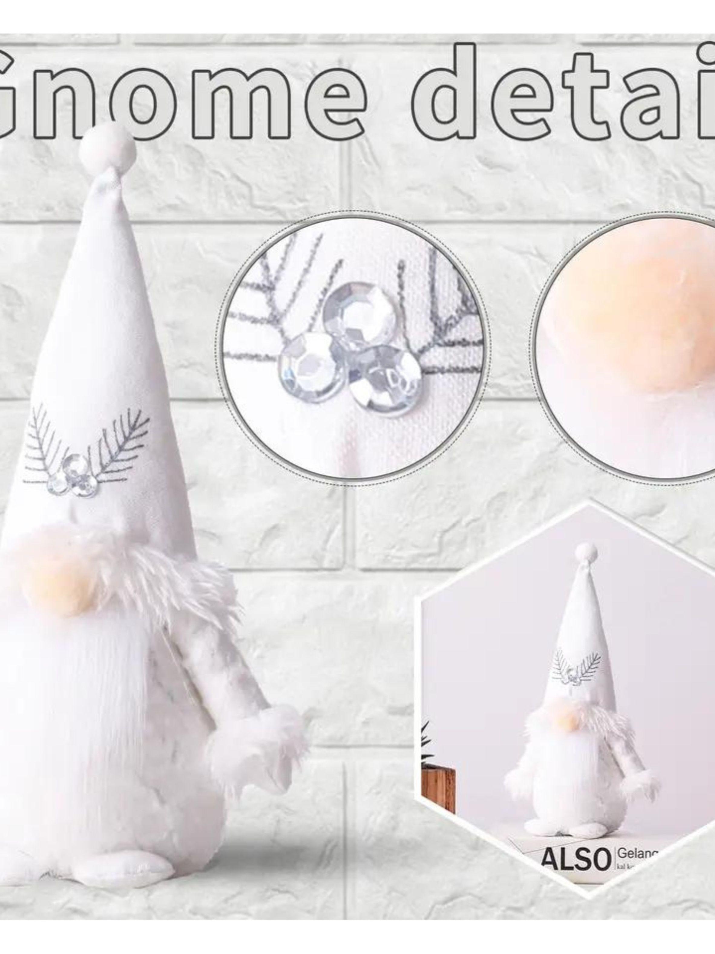 Pareja de Duendes Navideños tonos Blancos-4