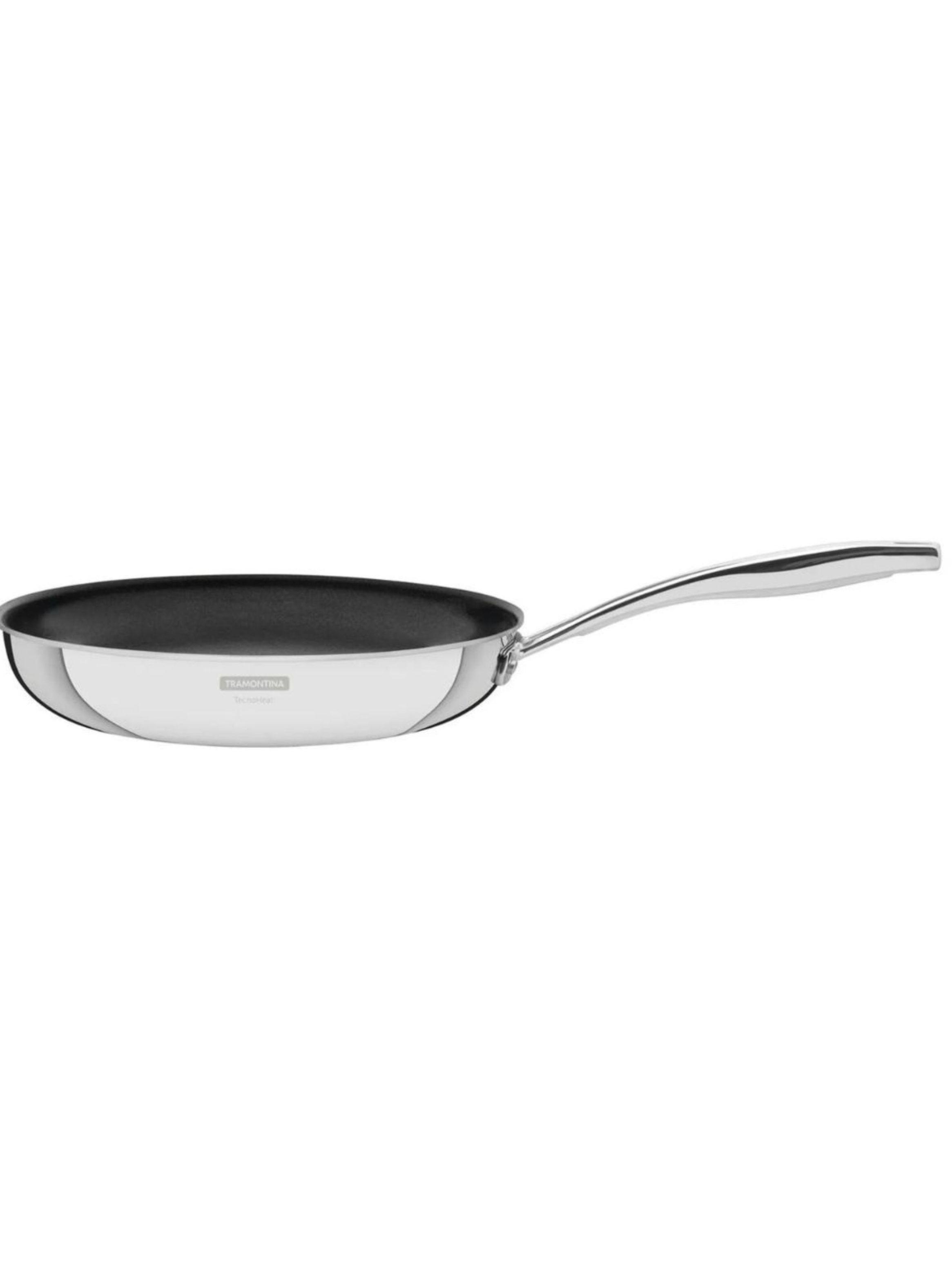 Sarten Tramontina Grano Ace. Inoxi. cuerpo triple interior antiadherente 30cm -0