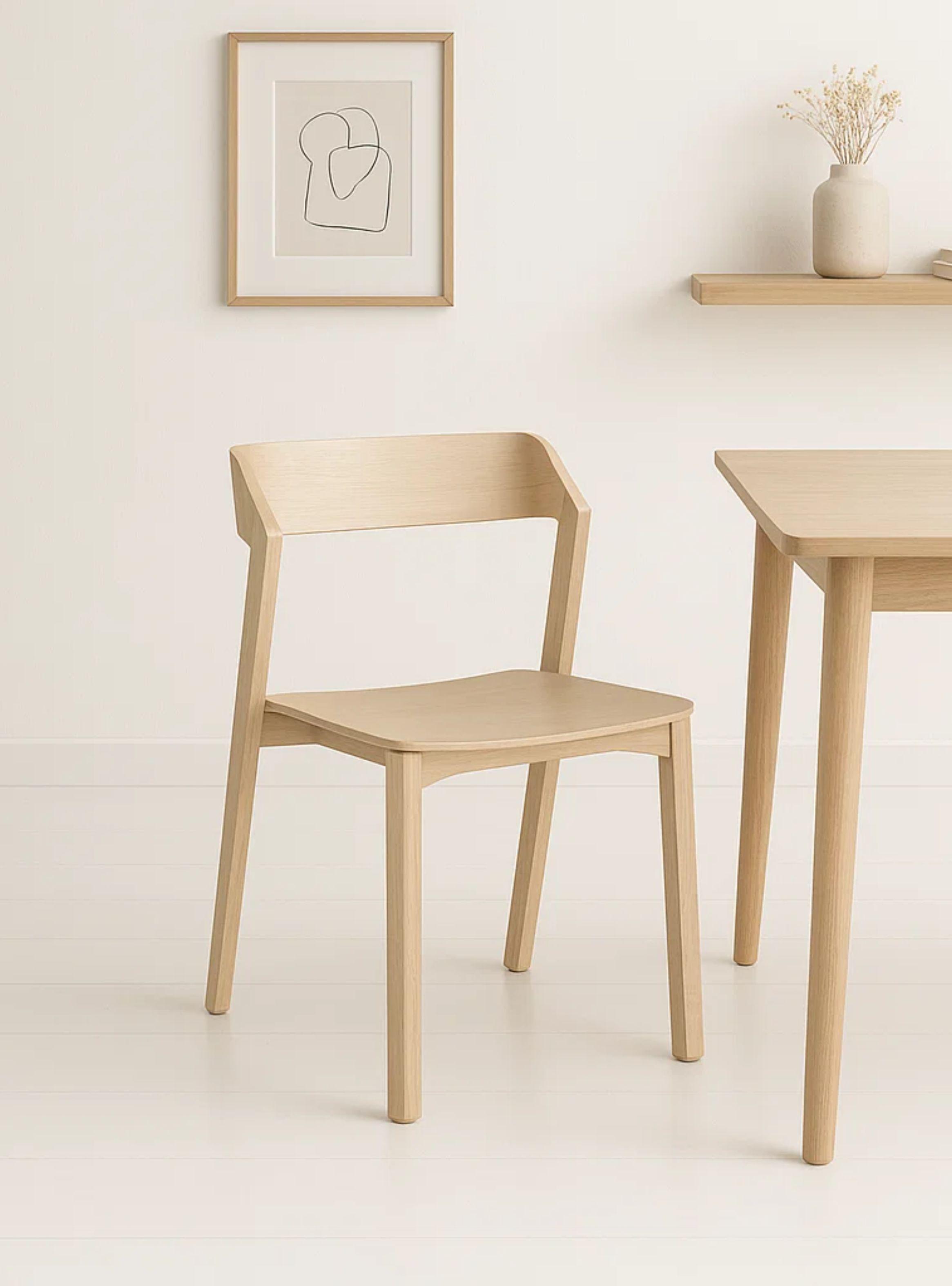 Silla de Comedor Madera Rover Viena Natural-2