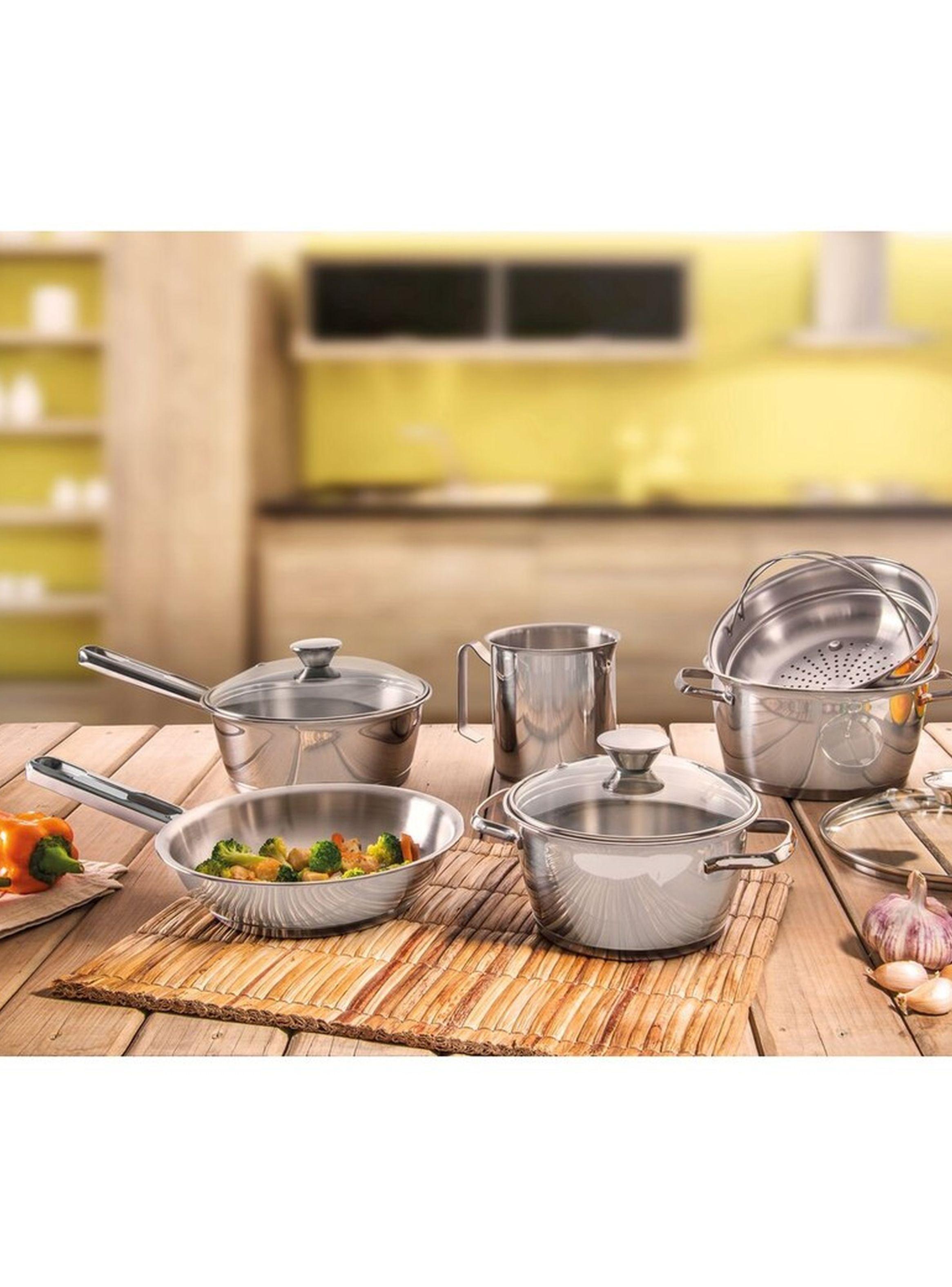 Olla de Acero Inox Triple Fondo 16 cm 1.5L Tramontina Allegra-4