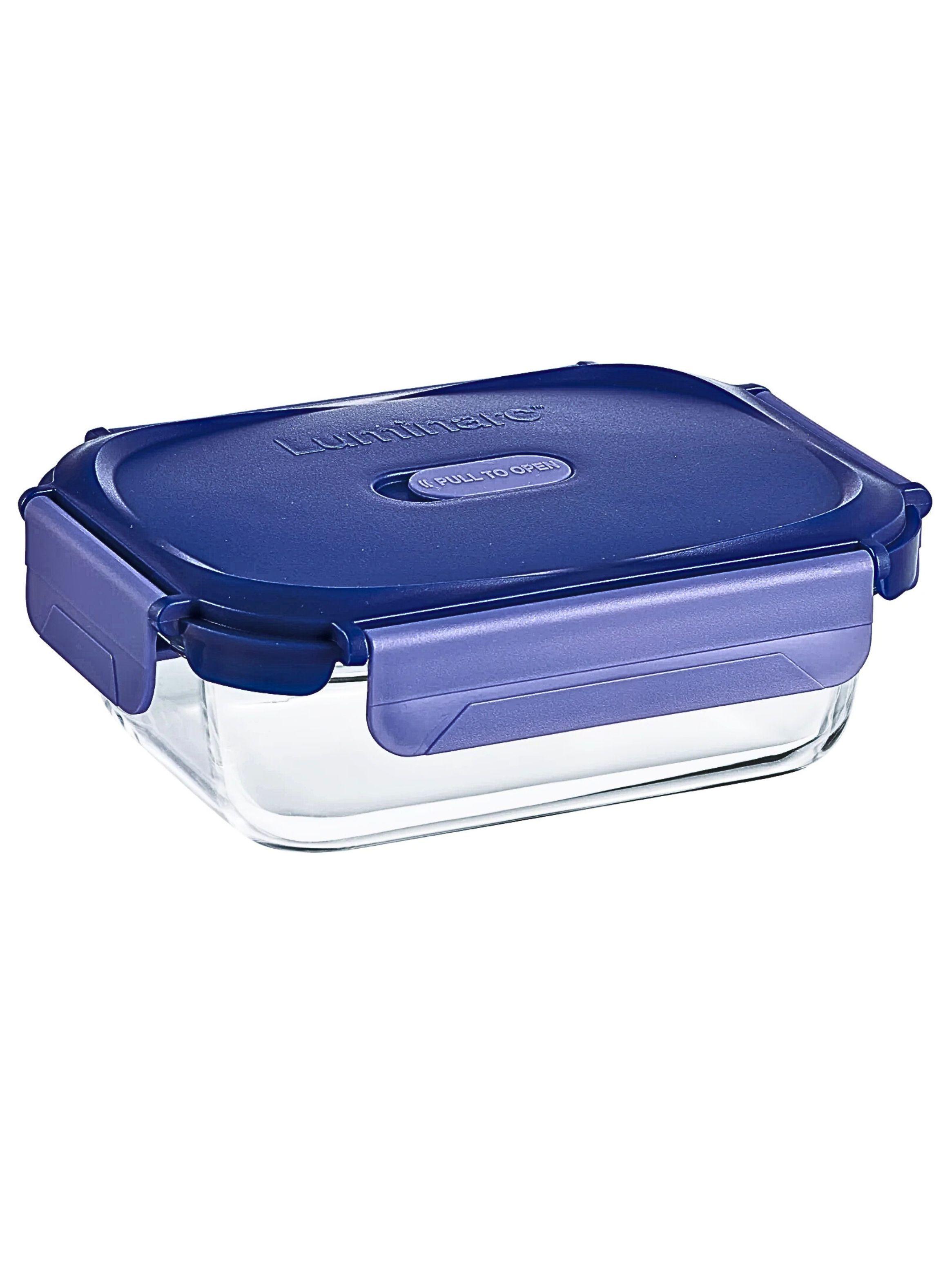 Contenedor Hermético de Vidrio Rectangular 650 ml resistente-0