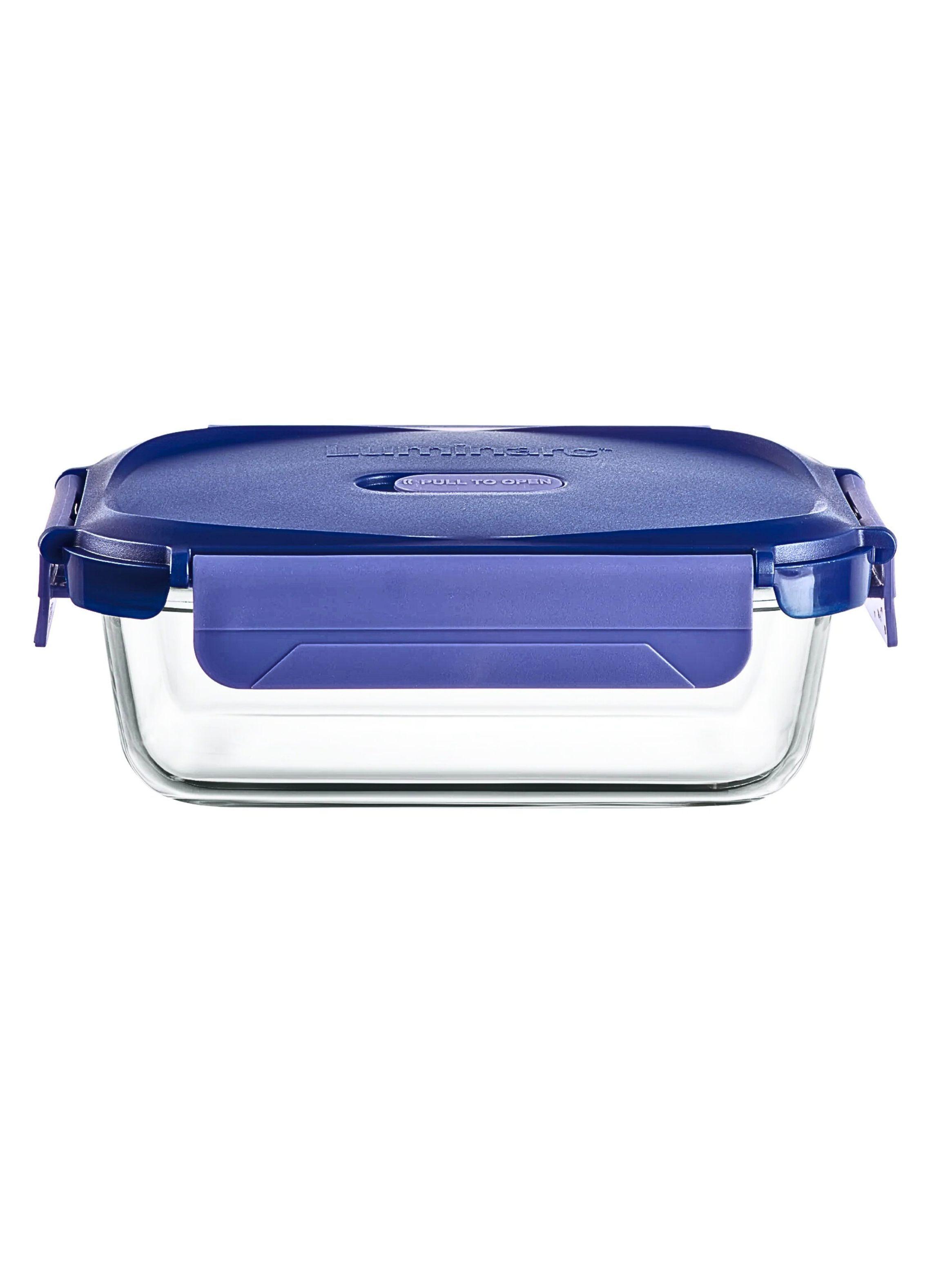Contenedor Hermético de Vidrio Rectangular 650 ml resistente-1