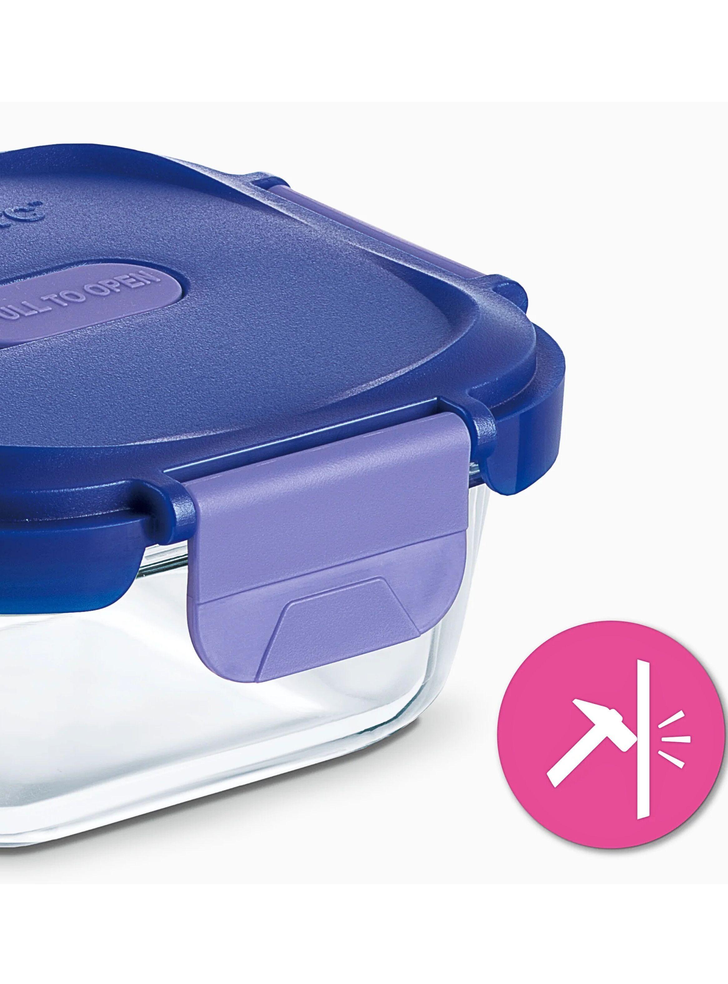 Contenedor Hermético de Vidrio Rectangular 650 ml resistente-3