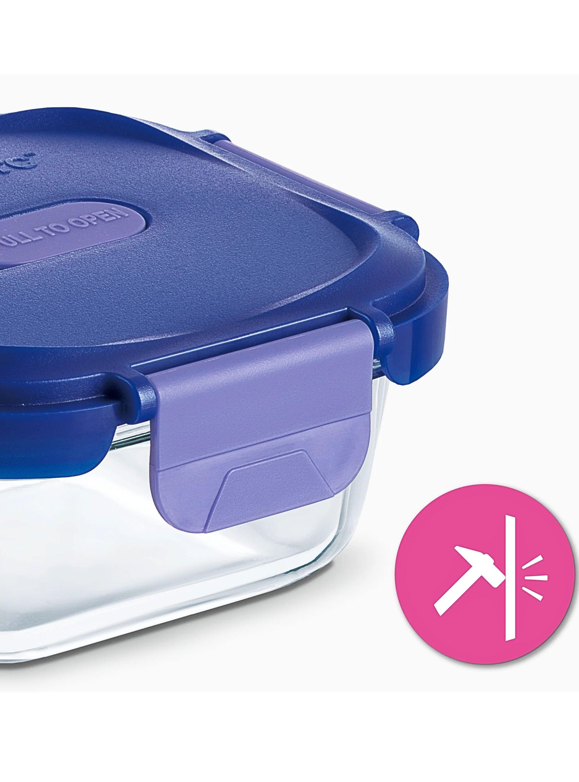 Contenedor Hermético de Vidrio Rectangular 650 ml resistente-4