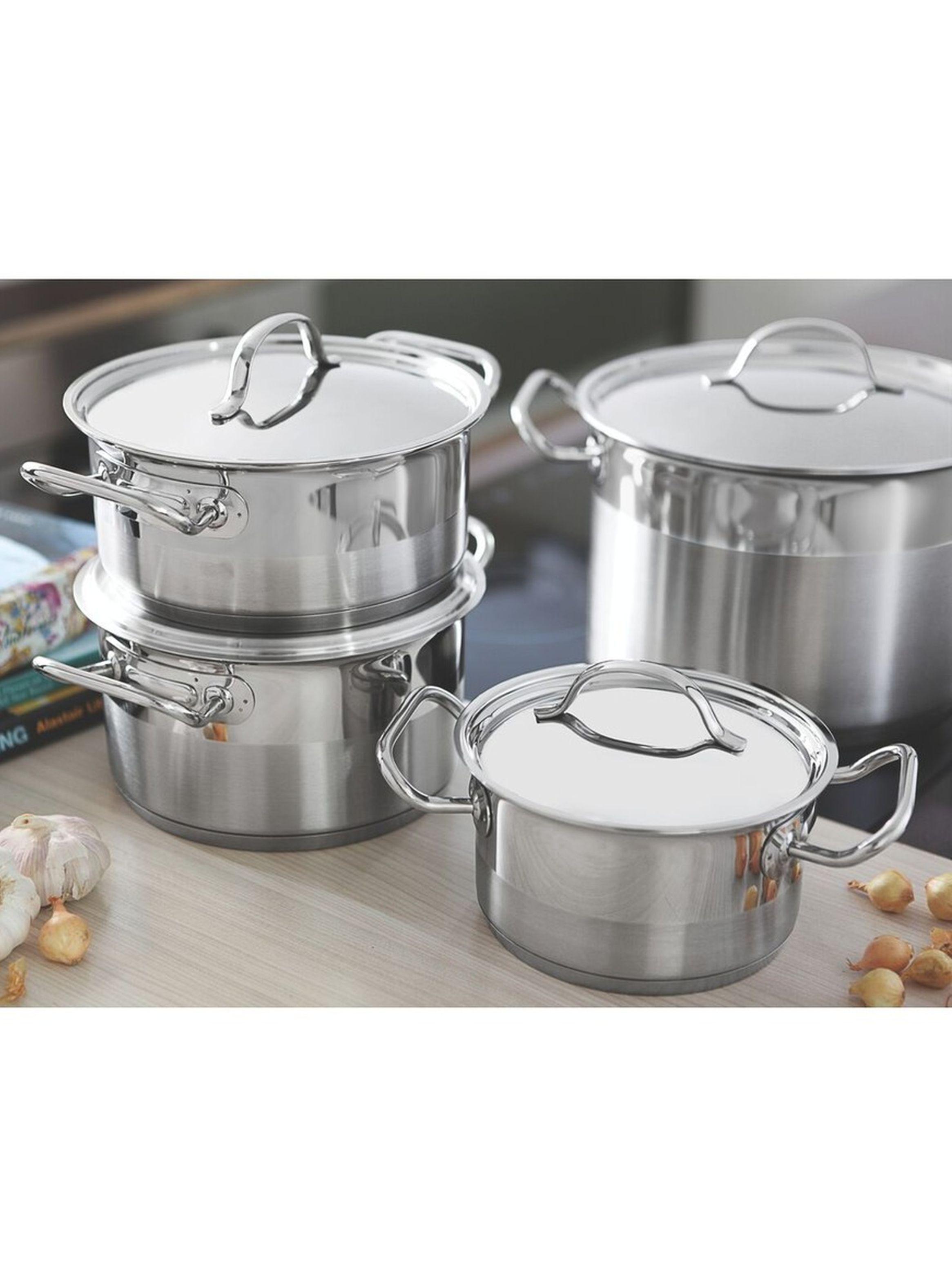 Olla Alta de Acero Inox 28 cm 11 9 L Tramontina Profesional-2