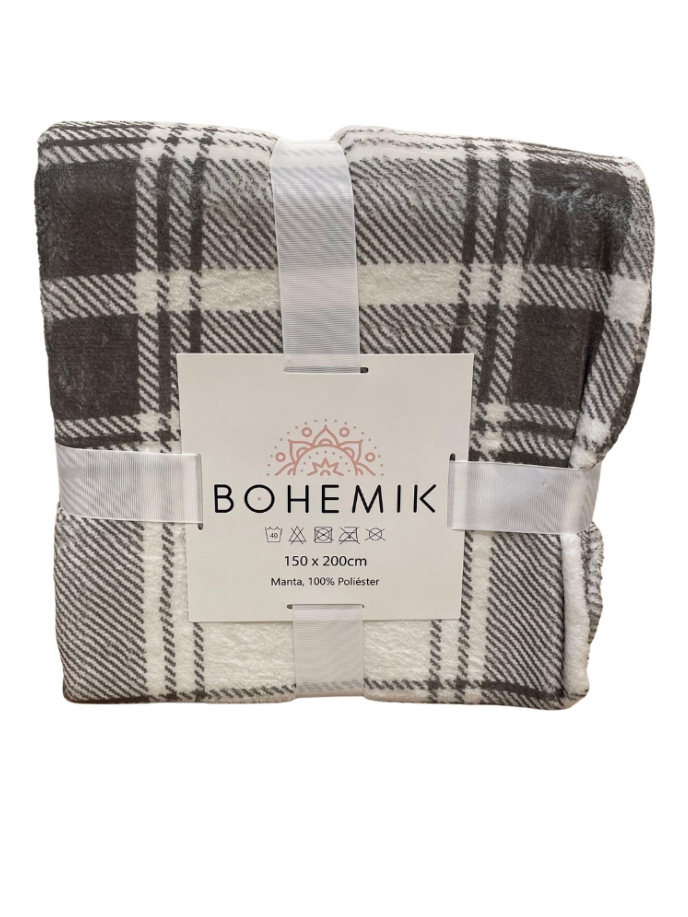 Manta Soft Tartan Gray – Elegancia Clásica y Suavidad Atemporal 150 cm x 200 cm-0