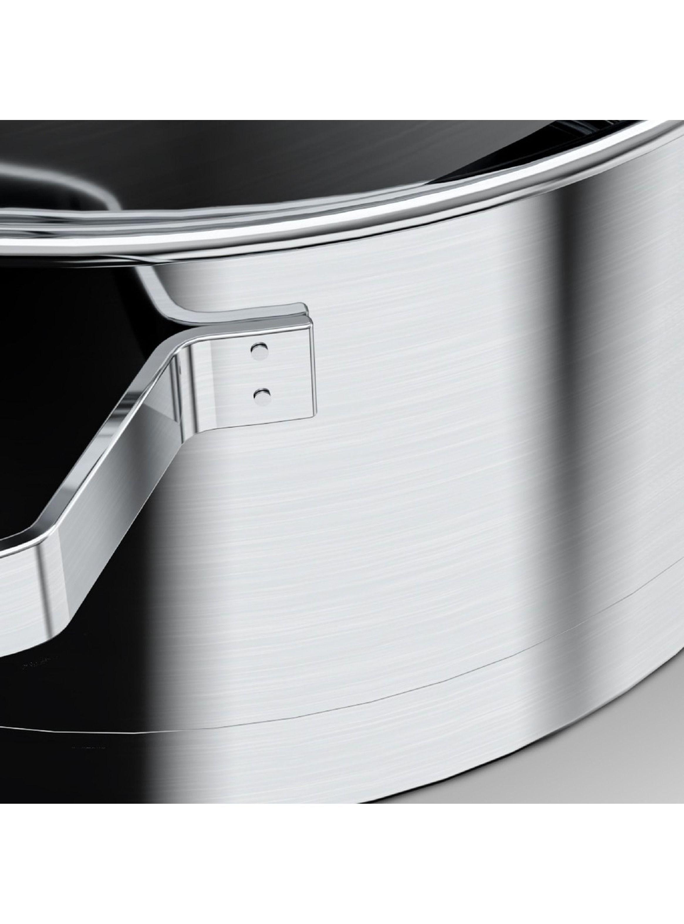 Cacerola Acero Inoxidable con tapa 24Cm de 3 6 Litros-3