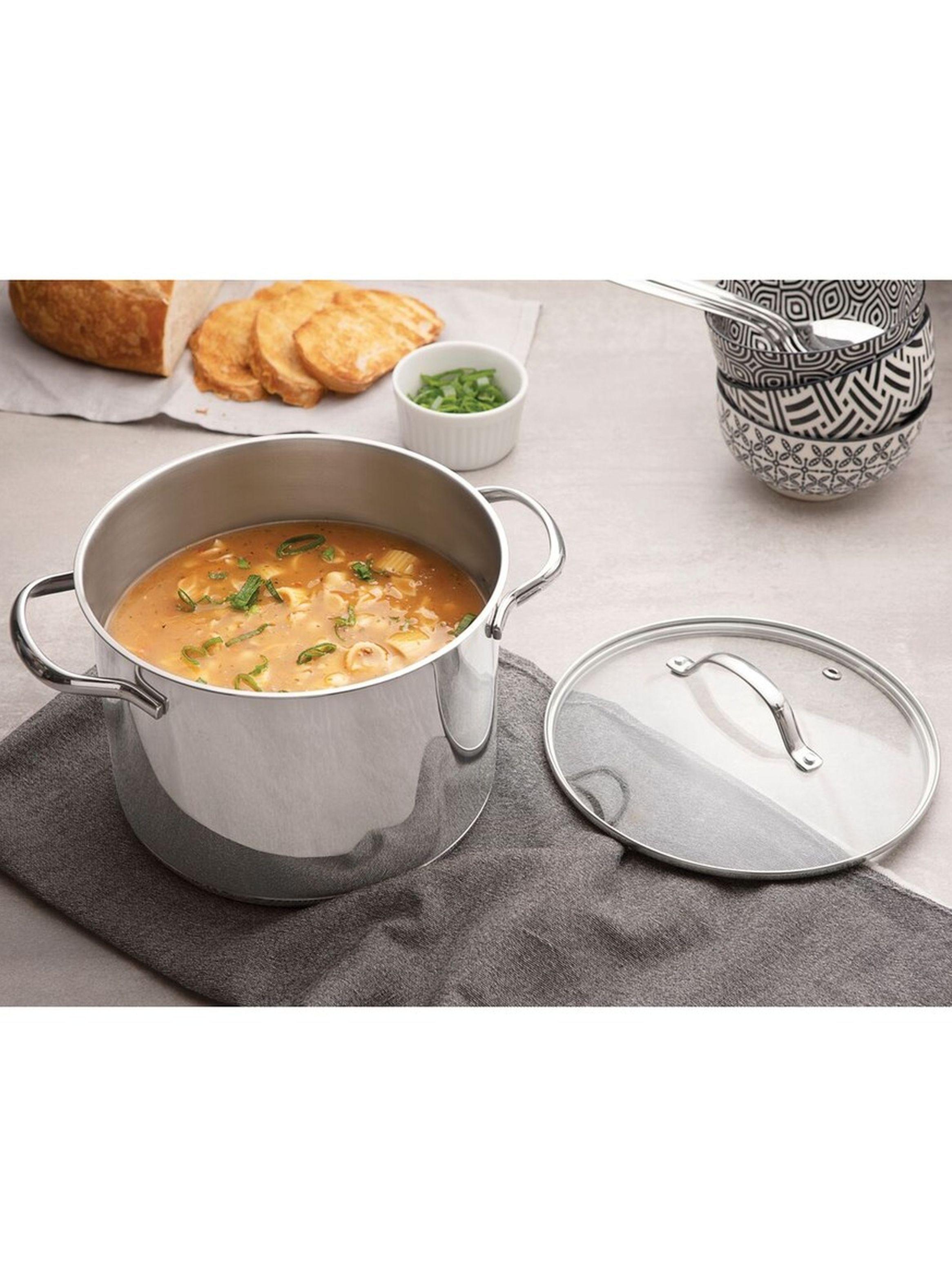 Bateria de Cocina en Acero Triple Fondo 4 Pza Tramontina Una-1