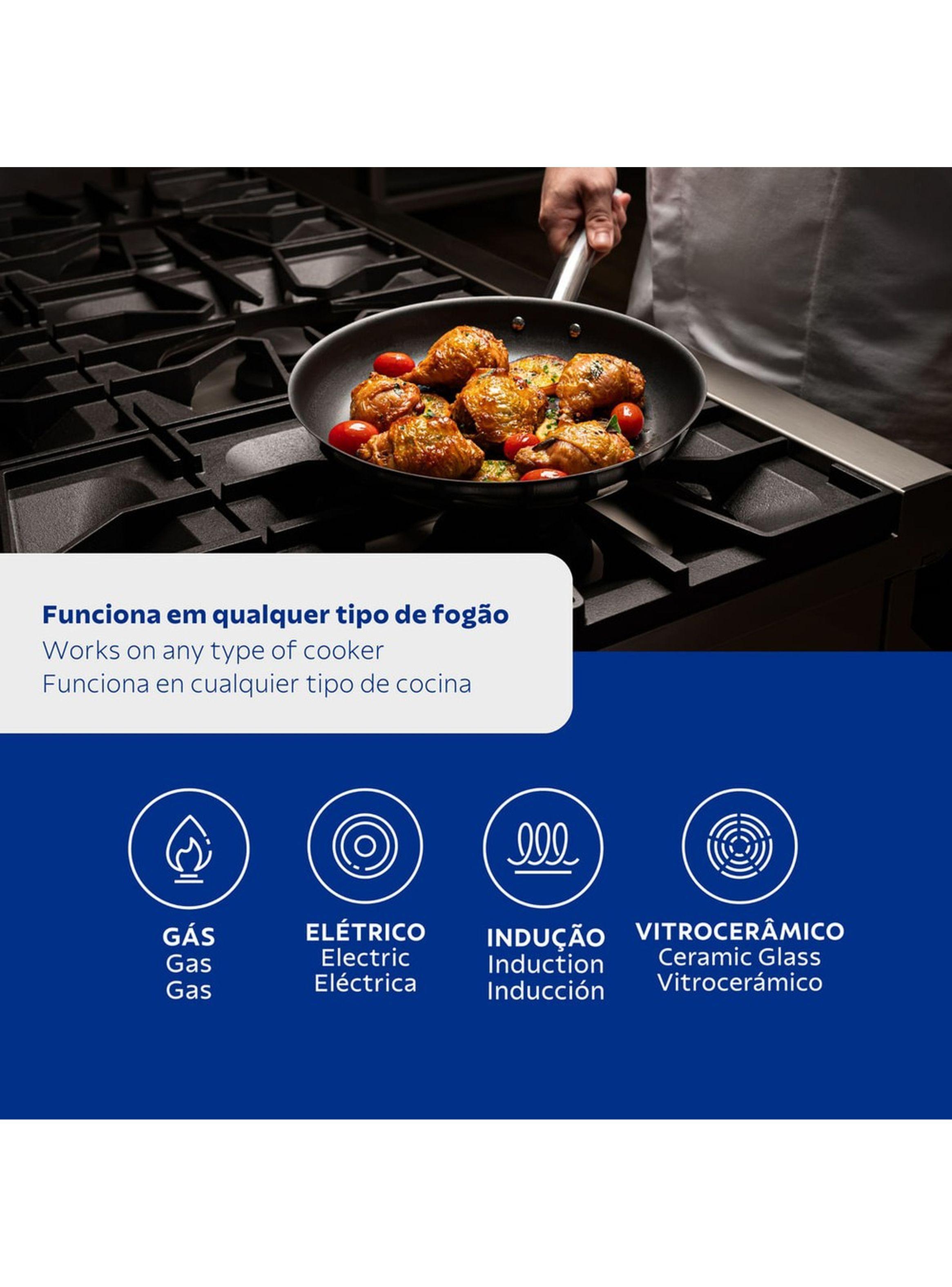 Sart n Acero con Antiadherente 20 cm Tramontina Professional-6