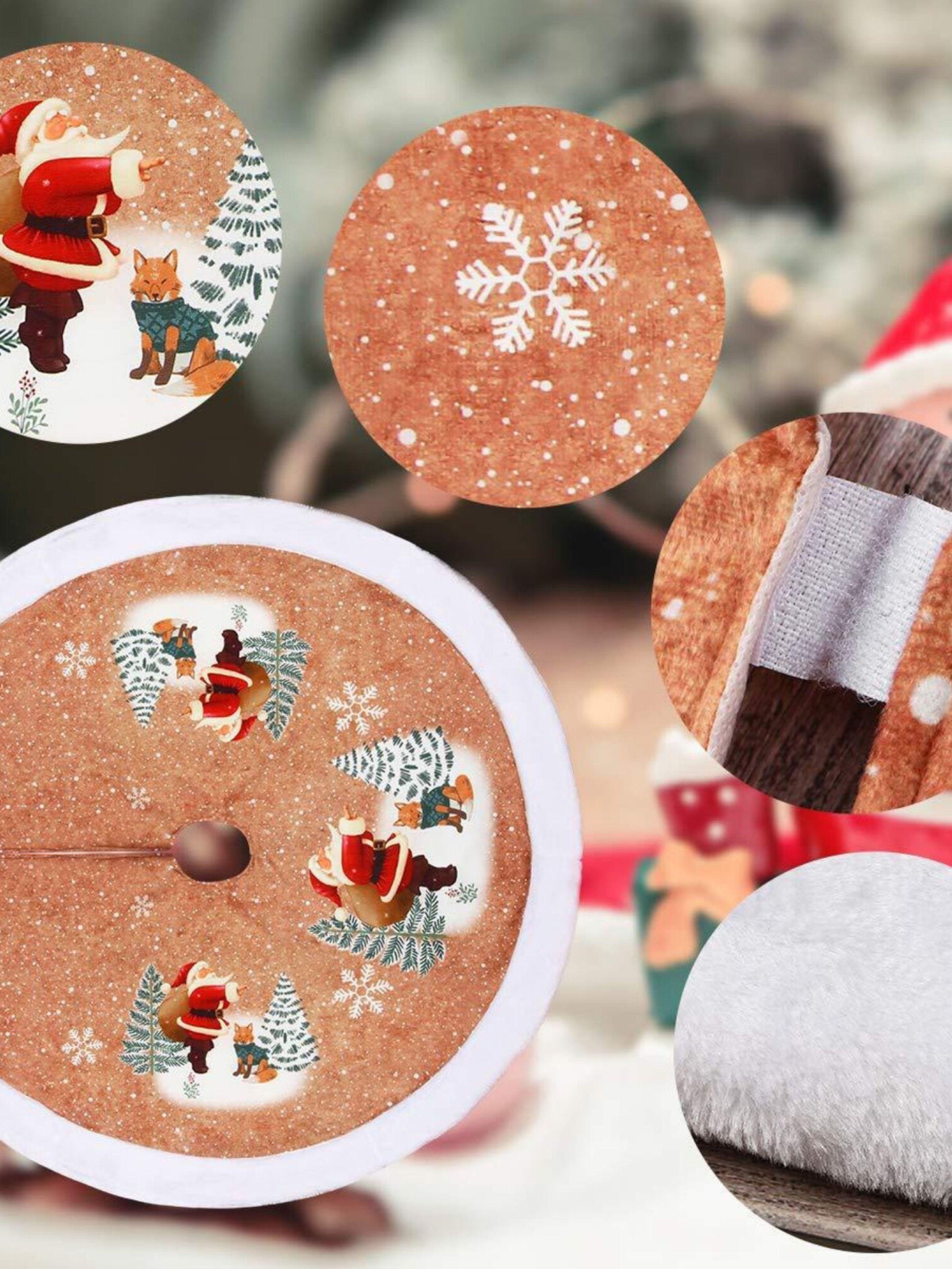 Faldón Navideño con Viejo Pascuero, Árbol y Zorro-2