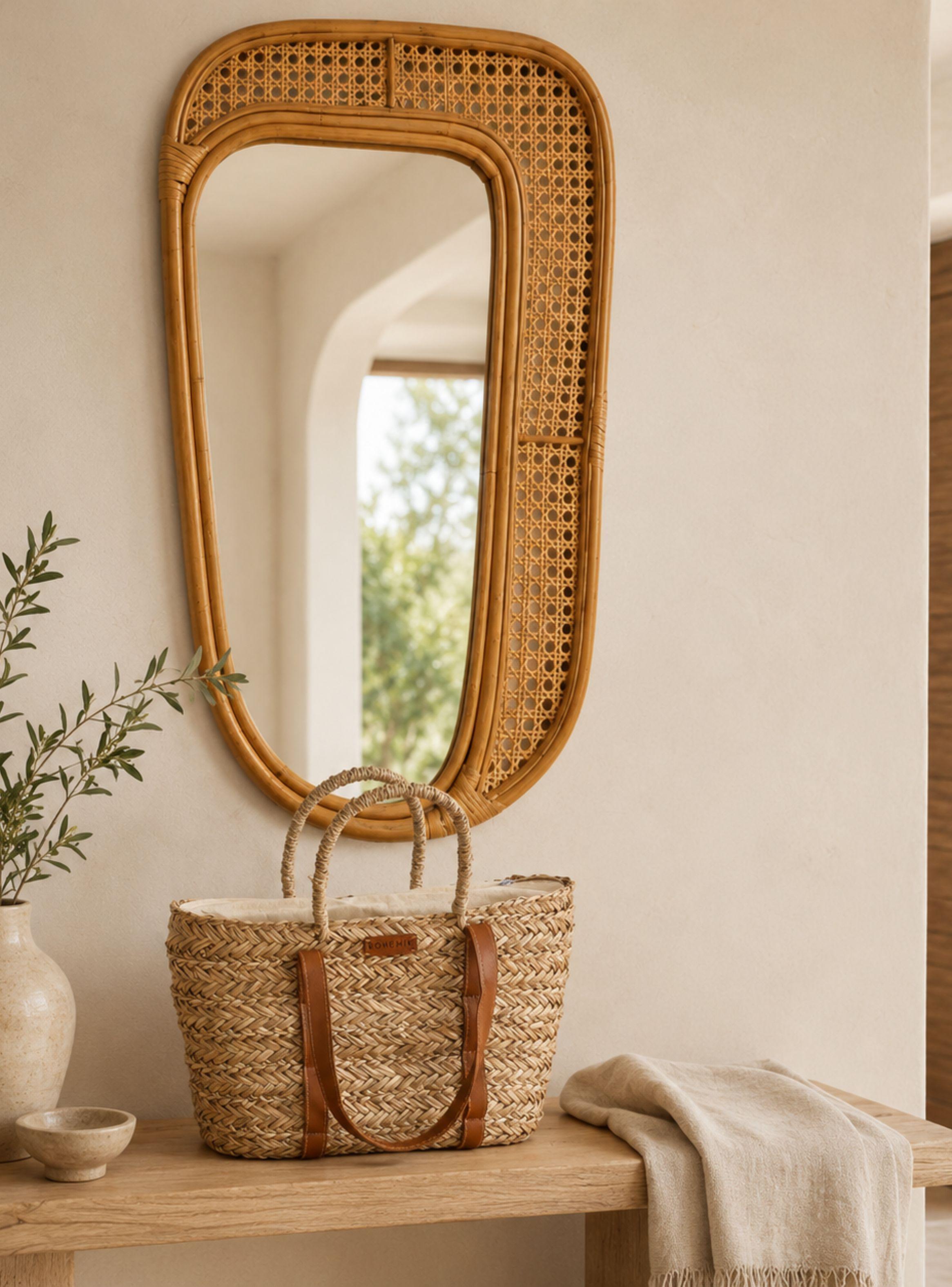 Bolso Boho Janina de Fibras Naturales Tejido a Mano BOHEMIK 40 cm x 26 cm-2