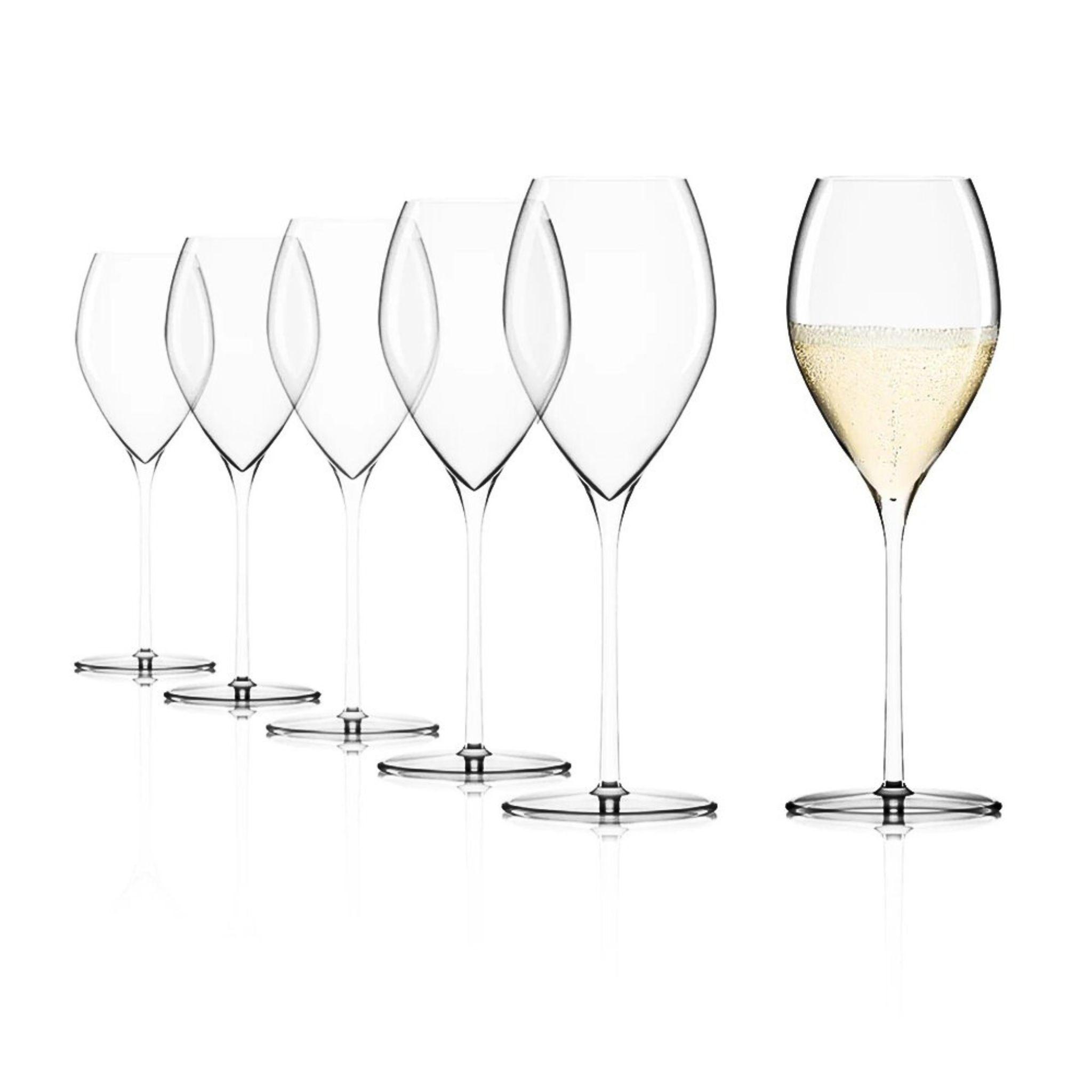 Set 6 Copa Stölzle Lausitz Copas Fino Champagne 425 Ml De Cristal-0