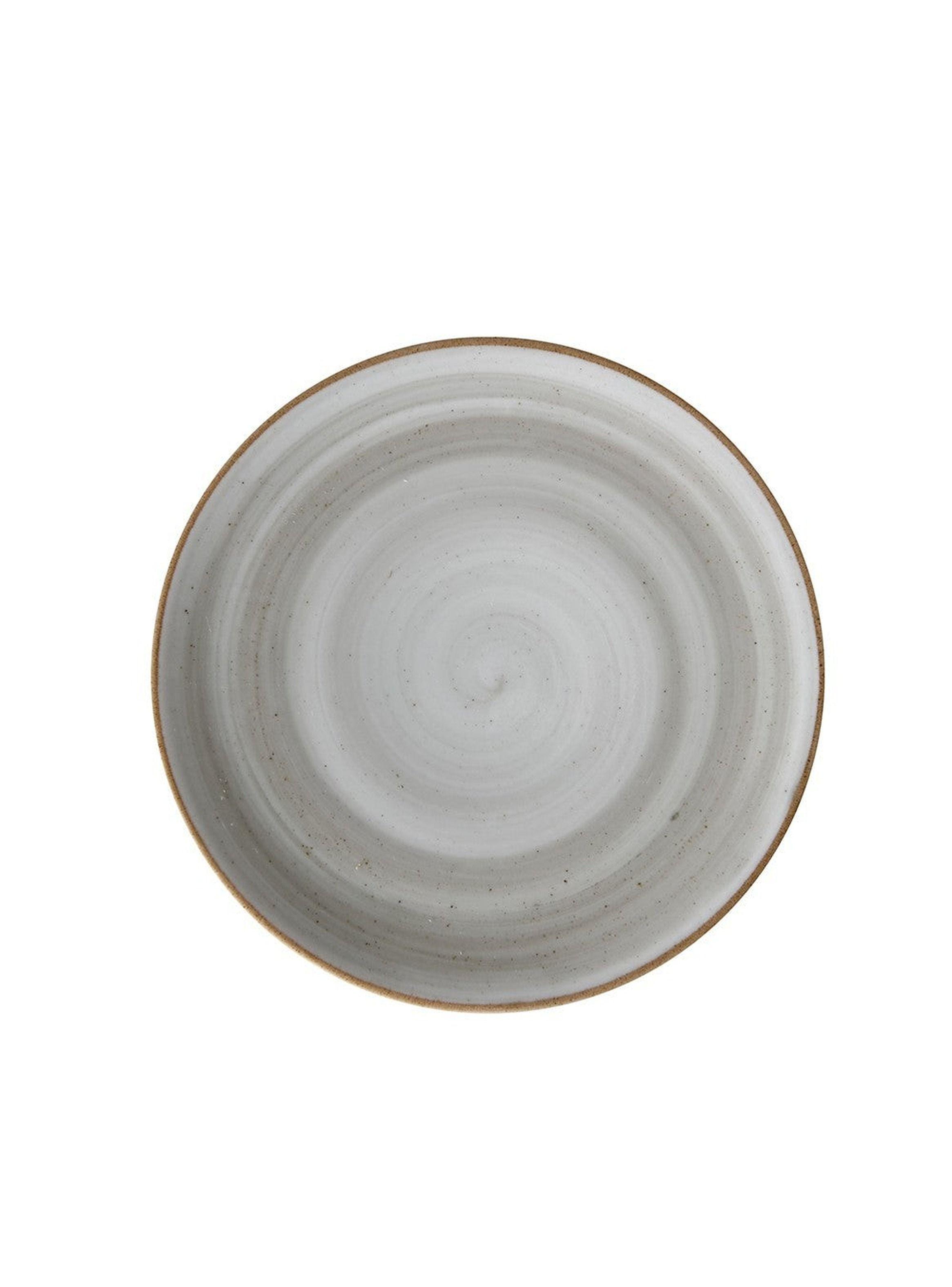 Set de 6 Platos Llano Coupe 17 2 Cm Gris Humo Artisan-2