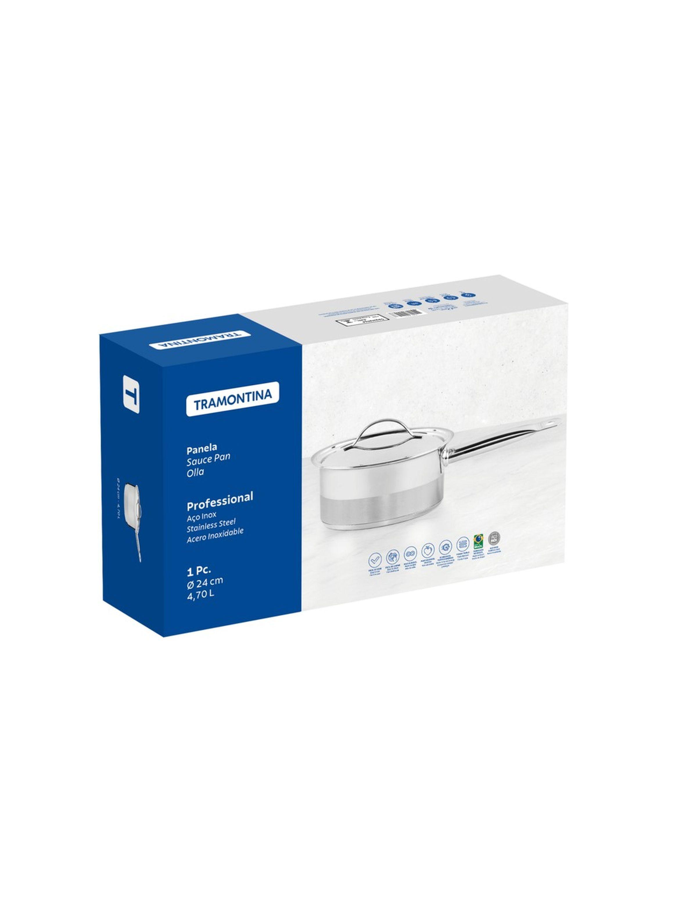Olla de Acero con Mango 24 cm 4 7 L Tramontina Professional-5