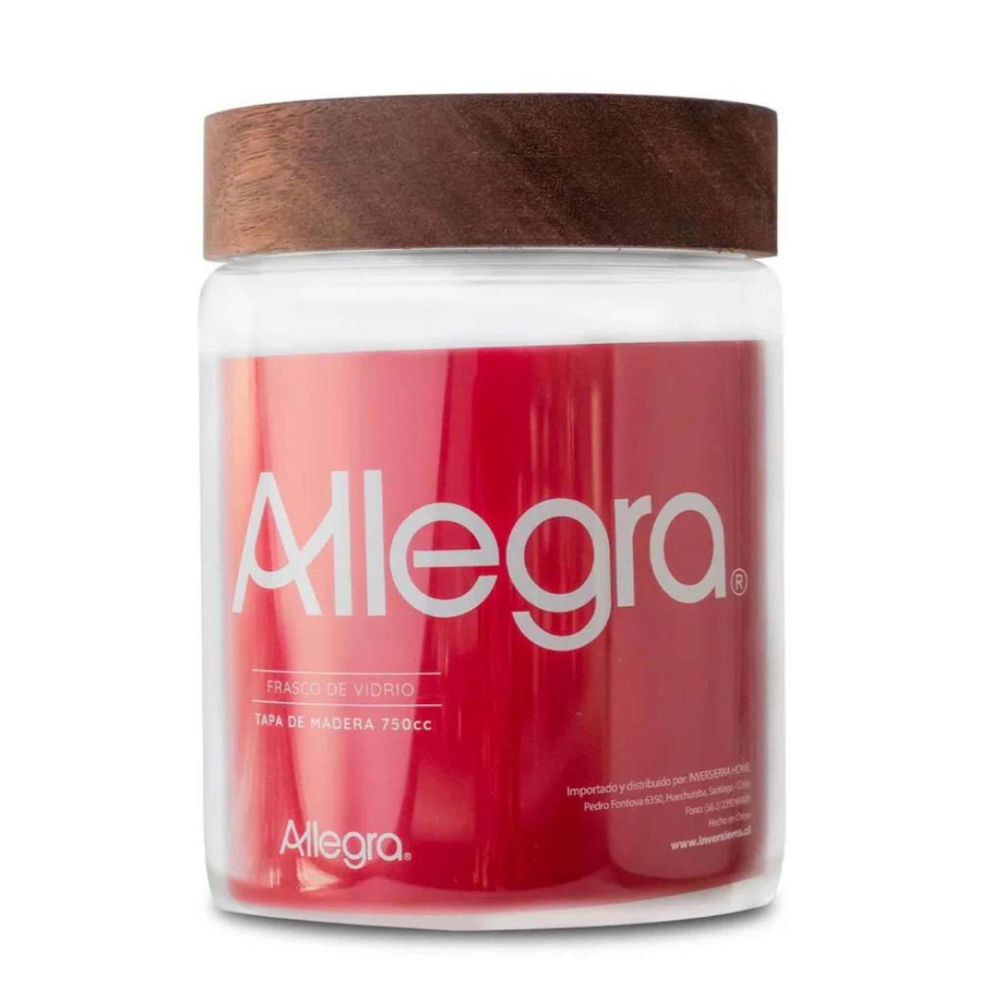 Set de 3 Frascos de Vidrio con tapa de Madera 750 ml-3