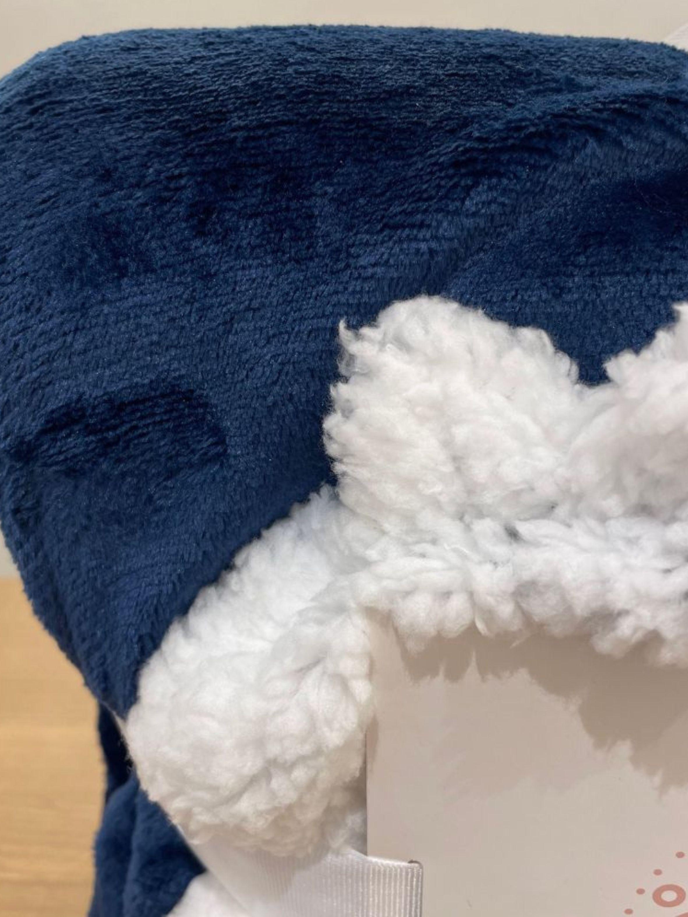 Manta Sherpa Fleece Azul Oscuro – Abrigo y Estilo Aterciopelado 127 cm x 152 cm-3