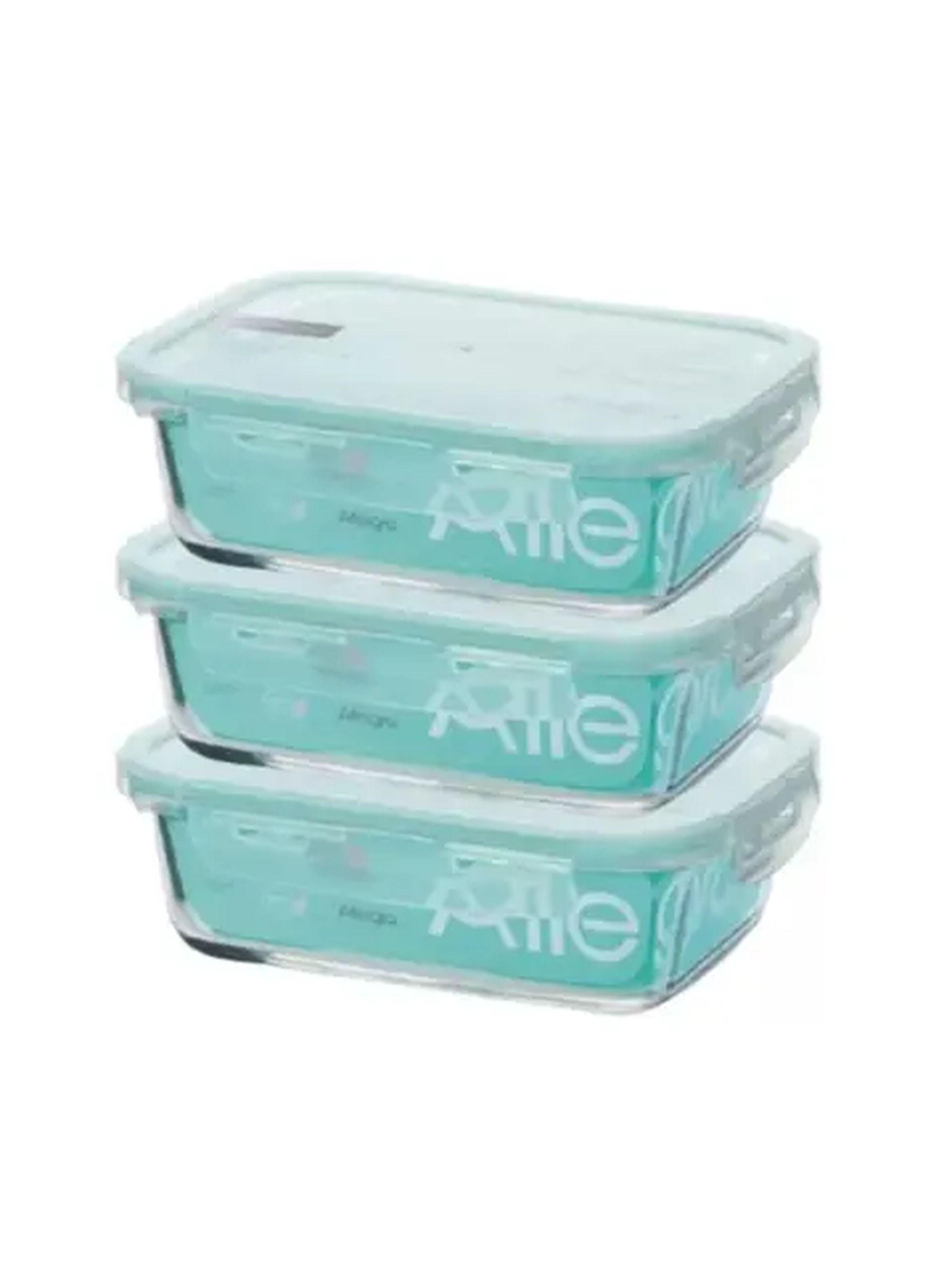 Pack de 3 Contenedores Herm tico Vidrio Rectangular De 1 5 Litros Allegra-1