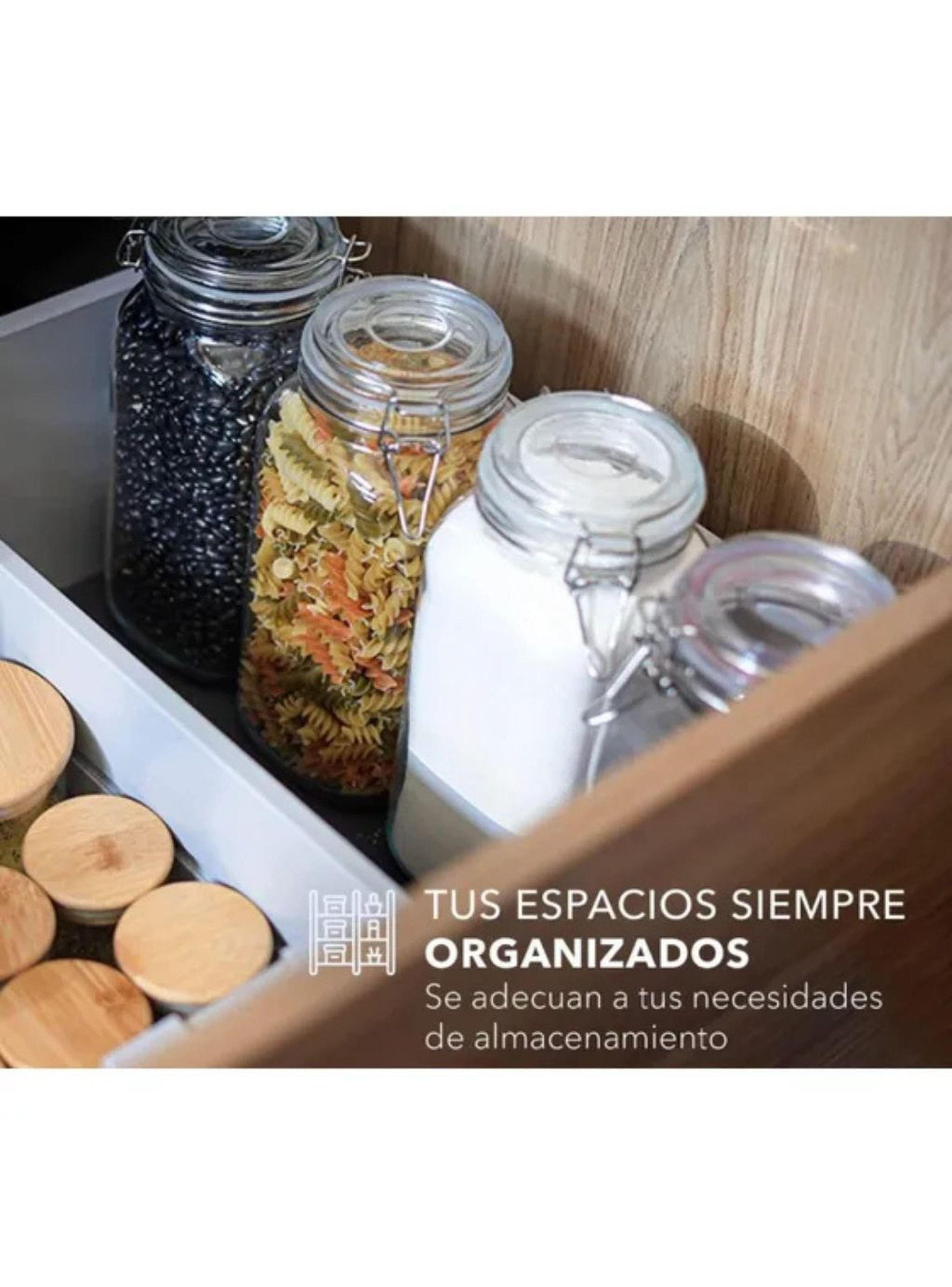 Pack de 3 Frascos de Vidrio con tapa Hermética 1,45 Litros Allegra-4