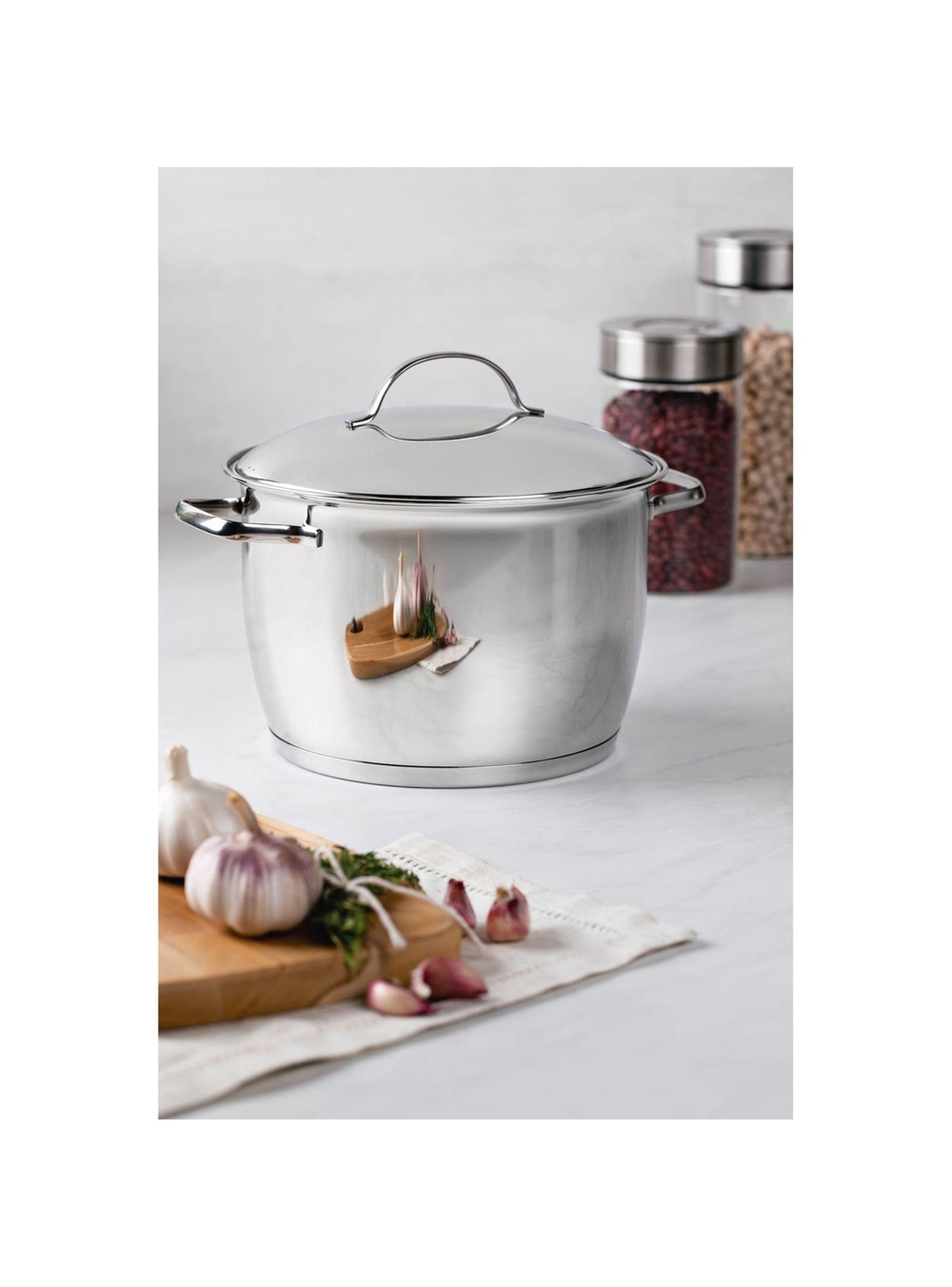 Olla Alta de Acero Triple Fondo 24cm 7 5L Tramontina Allegra-4