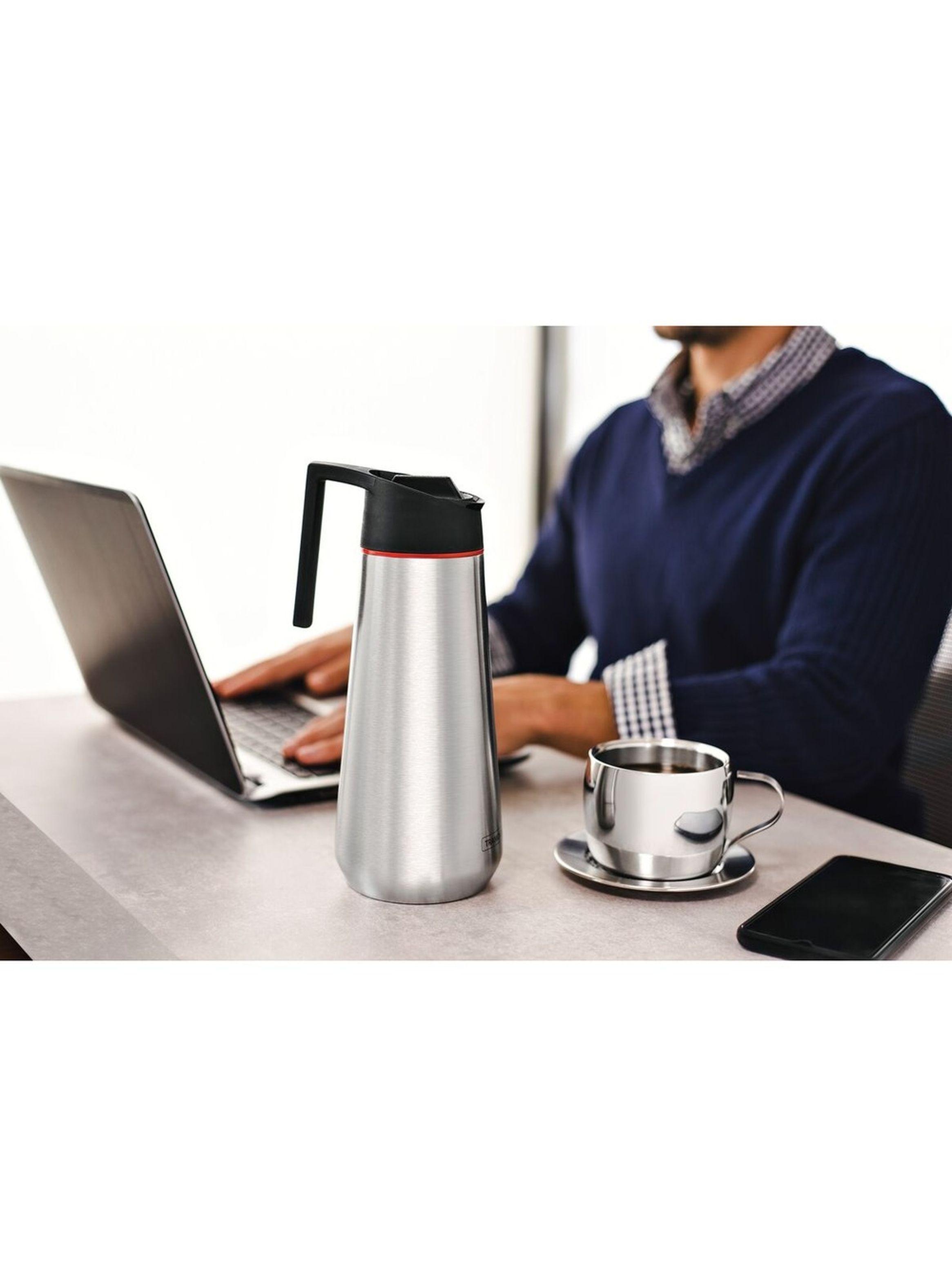 Juego de tazas Tramontina para t y cappuccino de acero inoxidable terminaci n brillante 2 piezas-4