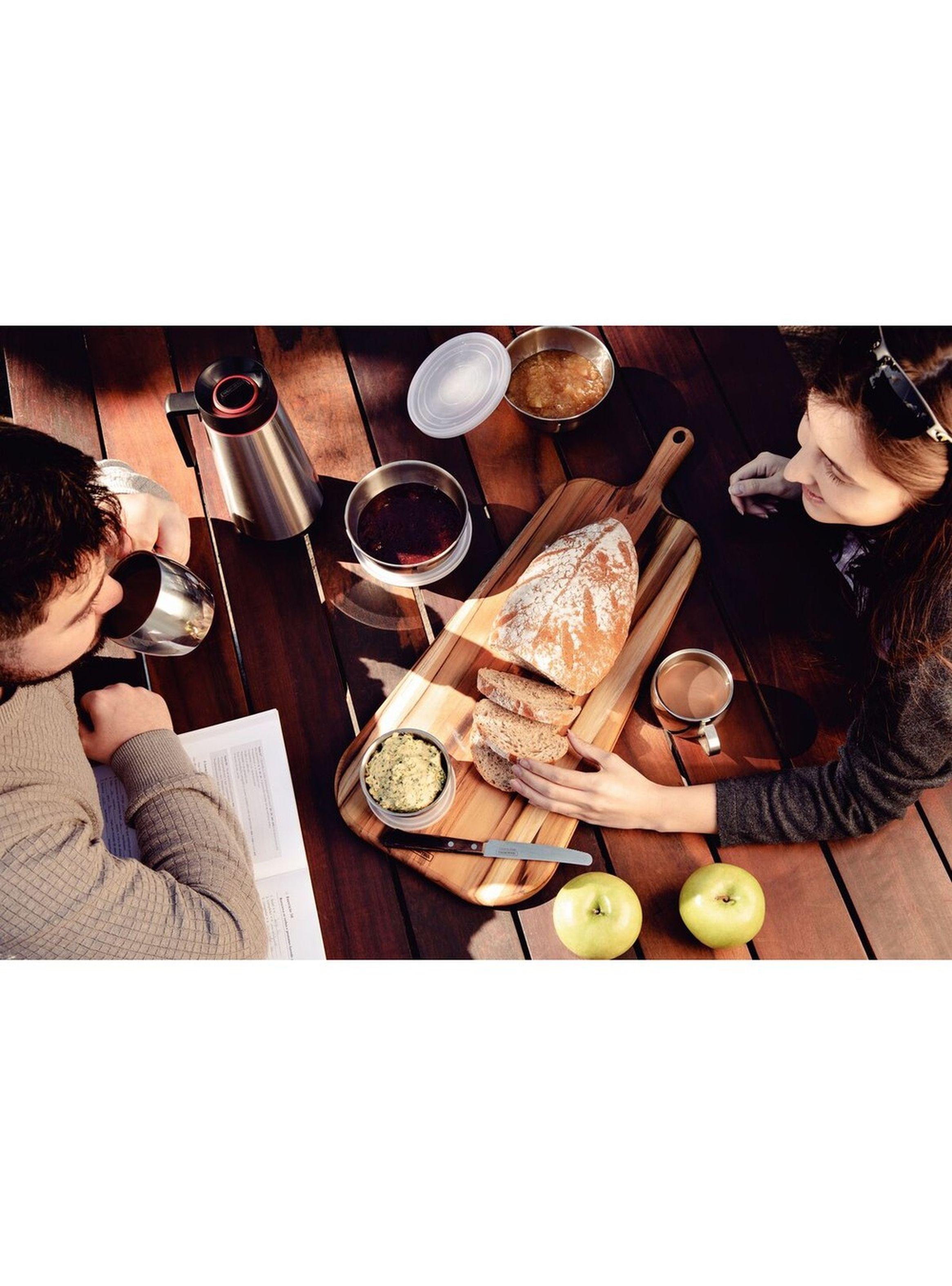 Juego de tazas Tramontina para t y cappuccino de acero inoxidable terminaci n brillante 2 piezas-5