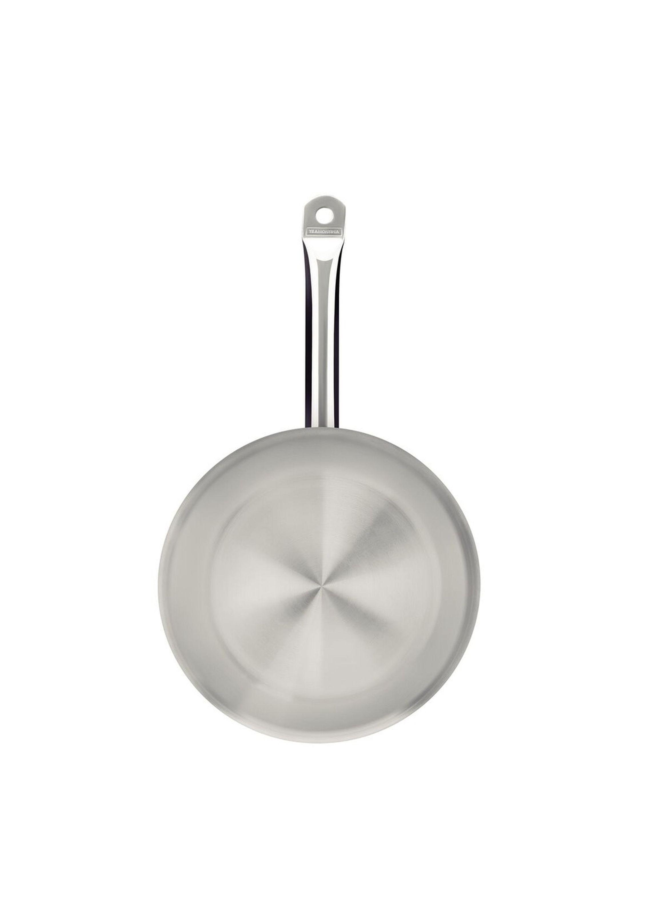 Sart n Tramontina Professional raso de acero inoxidable fondo triple con mango 20 cm 1 1 L-4
