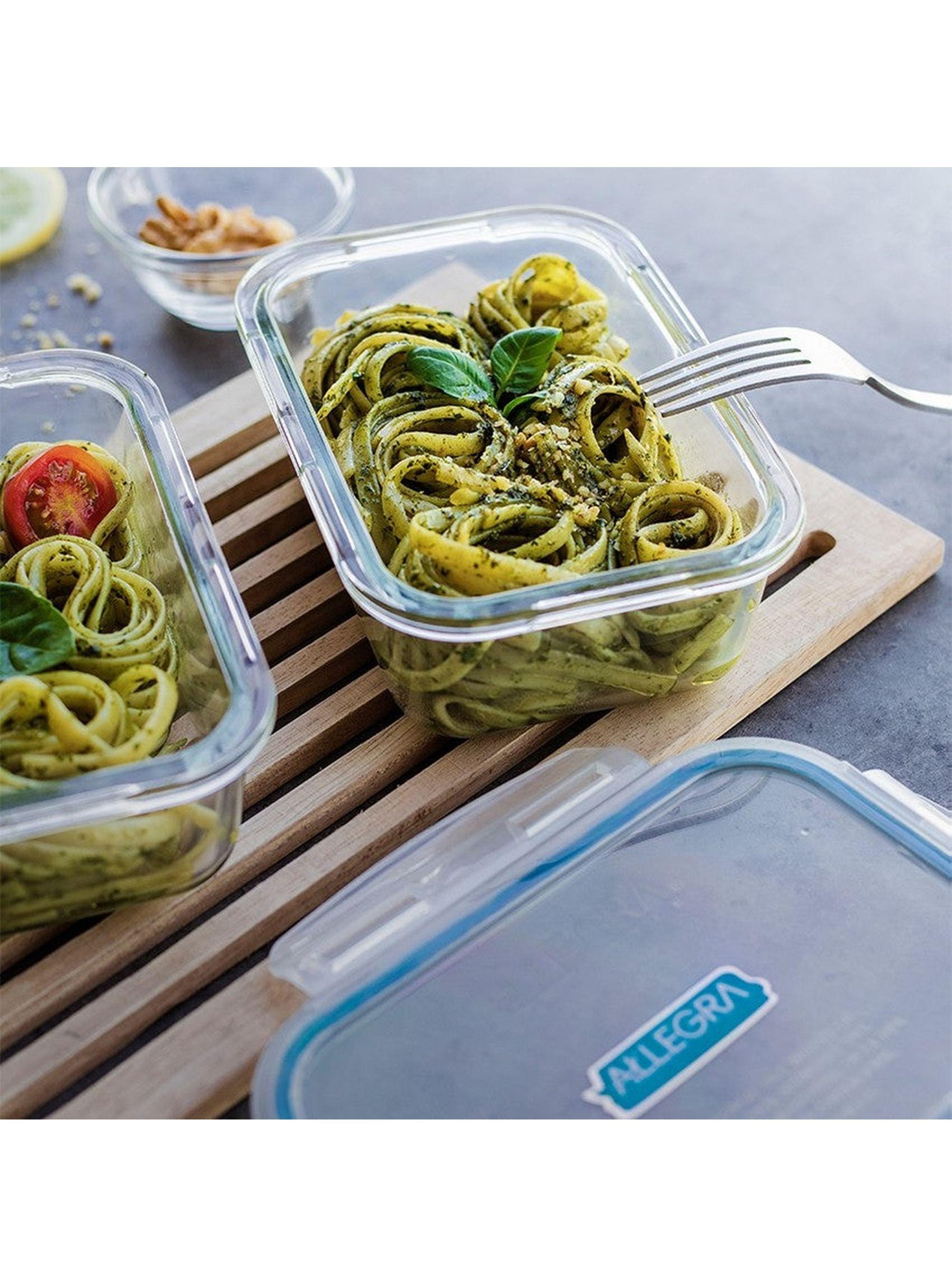 Pack de 3 Contenedores Herm tico De Vidrio Rectangular 750 Ml-2