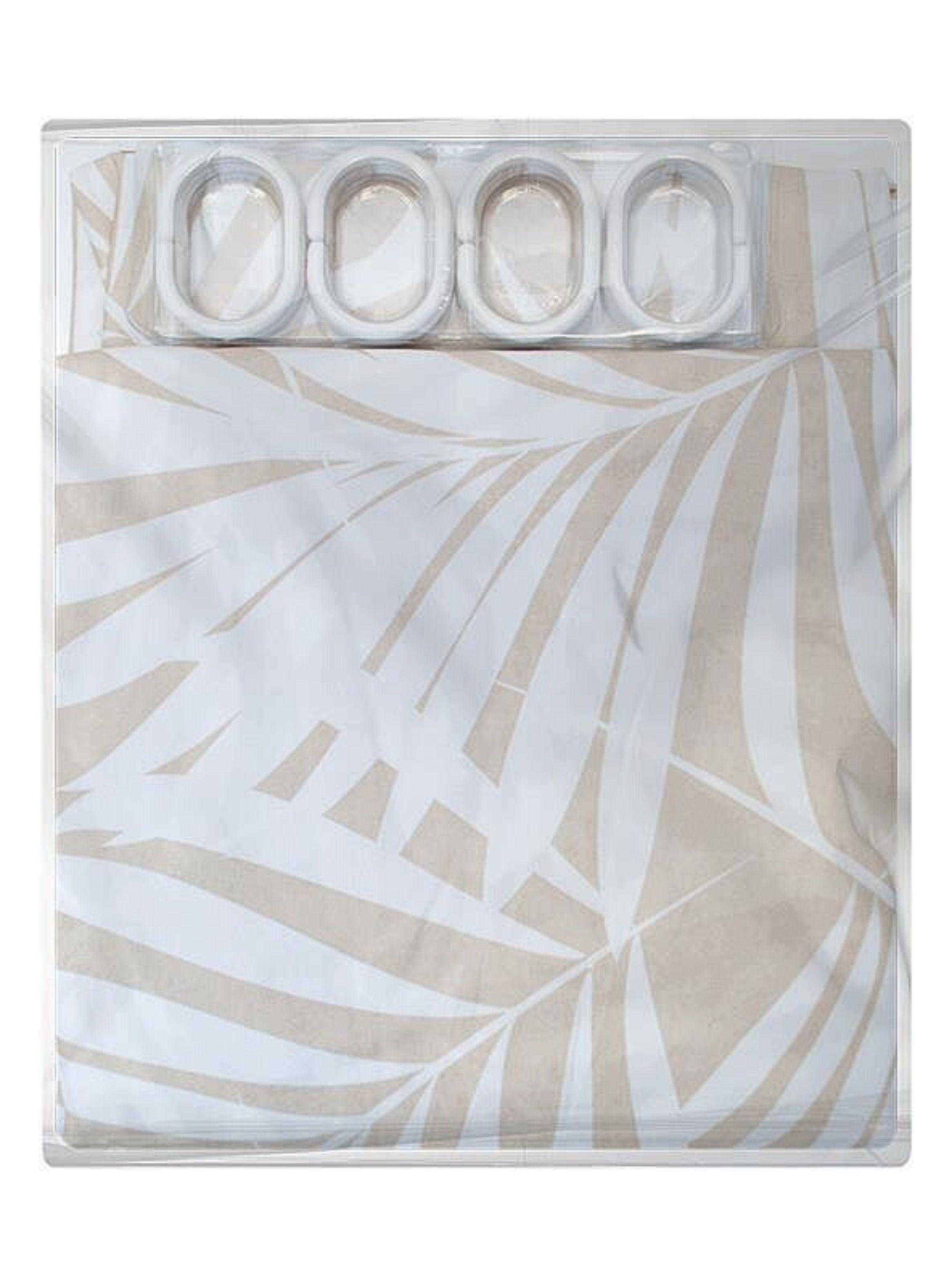 Set de 3 Toallas bordadas Algod n 550 GSM Gray 1 x tama o y Cortina de Bano Kenya-7