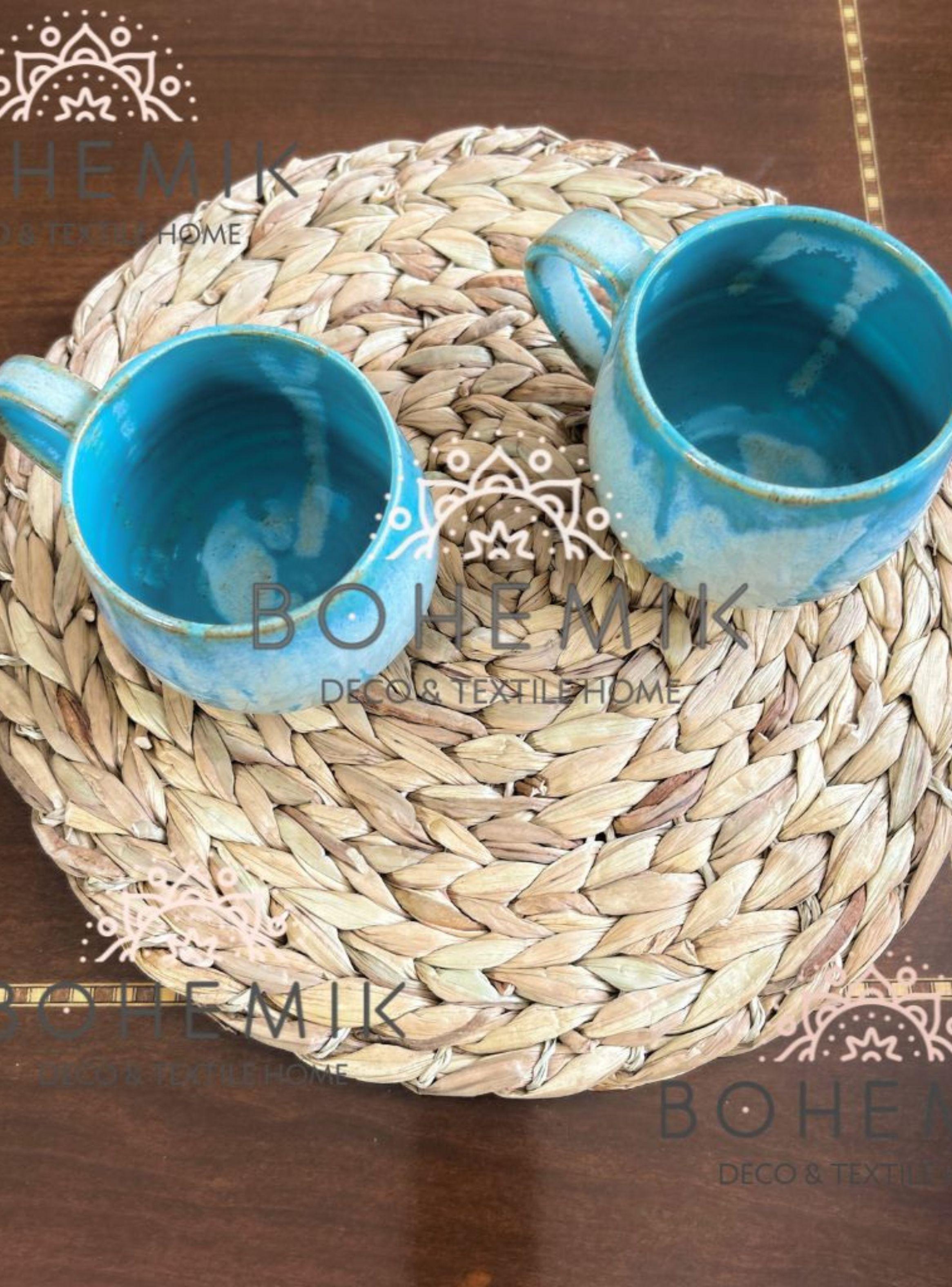 Set 2 Mug color Esmeralda Cerámica Gres-4