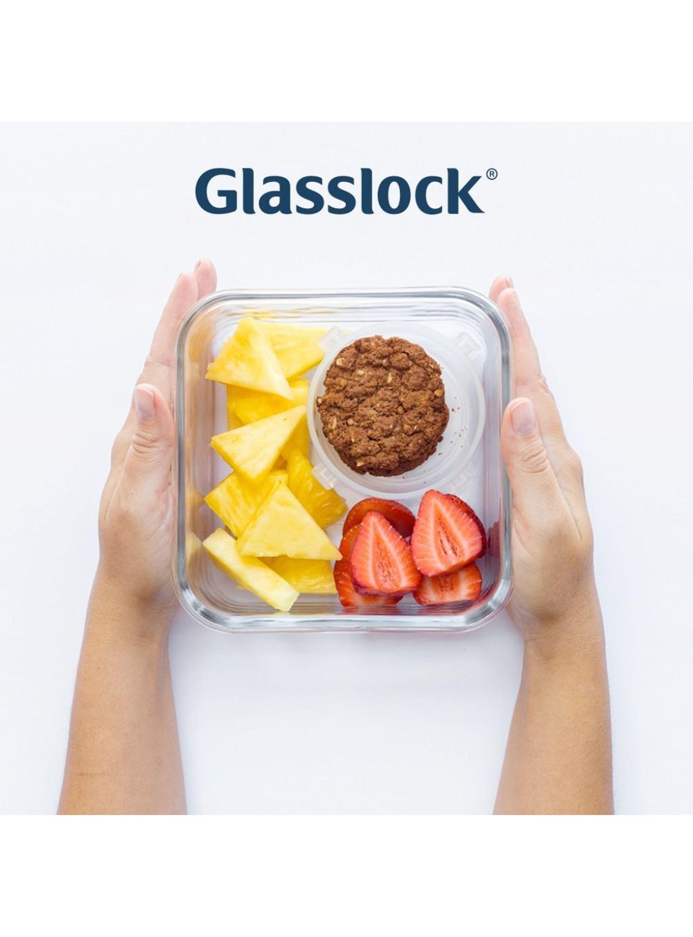 Pack de 3 Contenedores Vidrio Herm tico Cuadrado 1200 Ml Glasslock-3