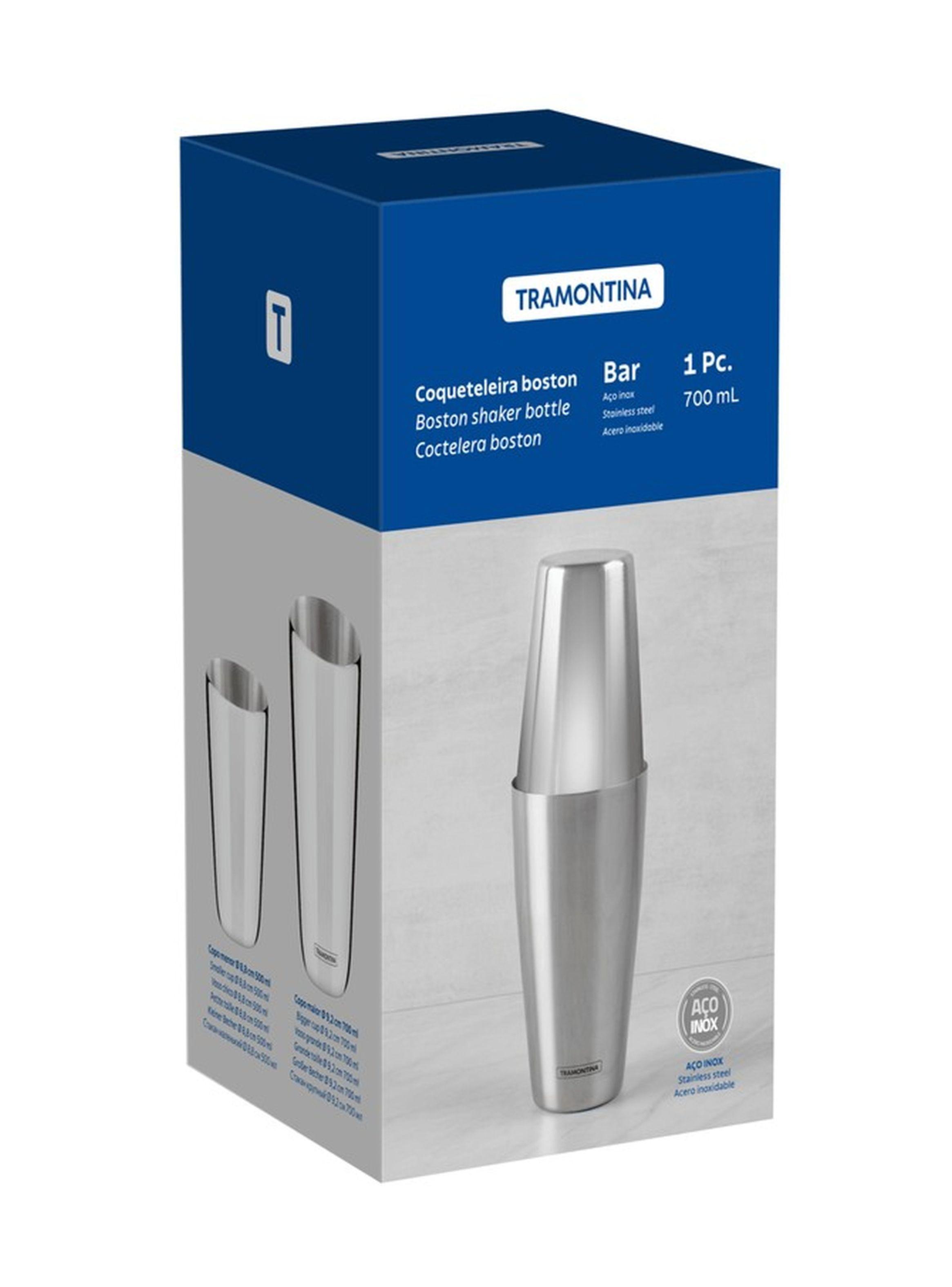 Coctelera Tramontina Millenium de acero inoxidable con detalles opacos 680 ml-5