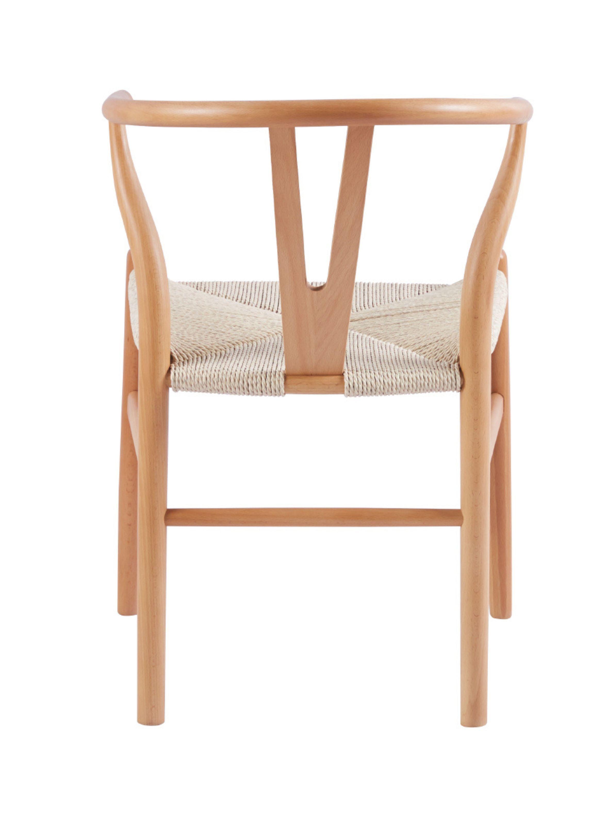 Silla Wishbone Madera y Hilo de cuerda Natural-2