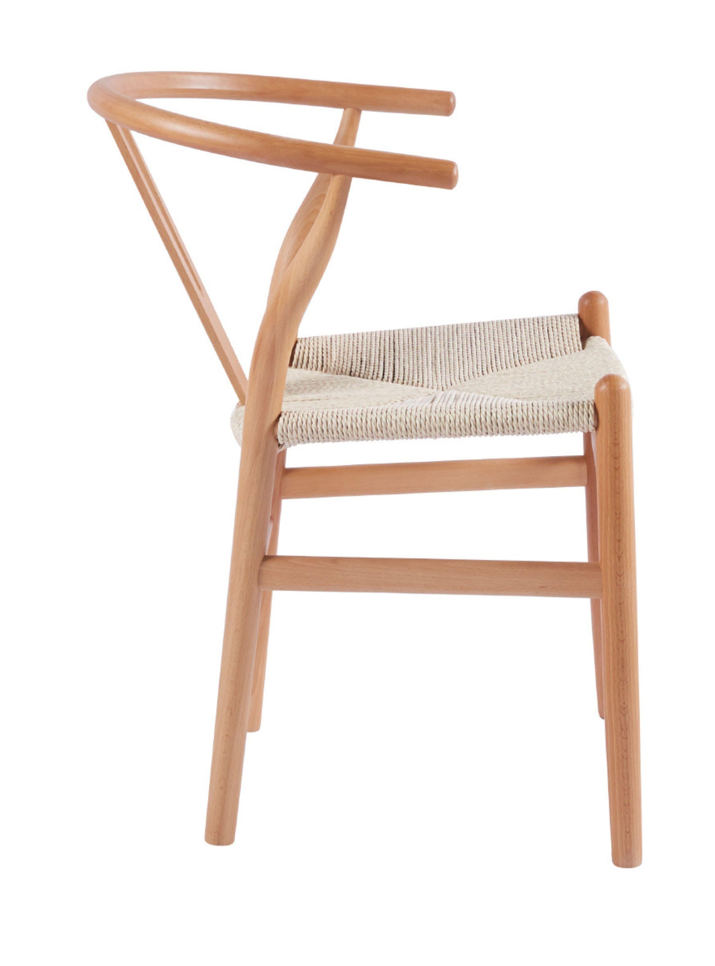 Silla Wishbone Madera y Hilo de cuerda Natural-3