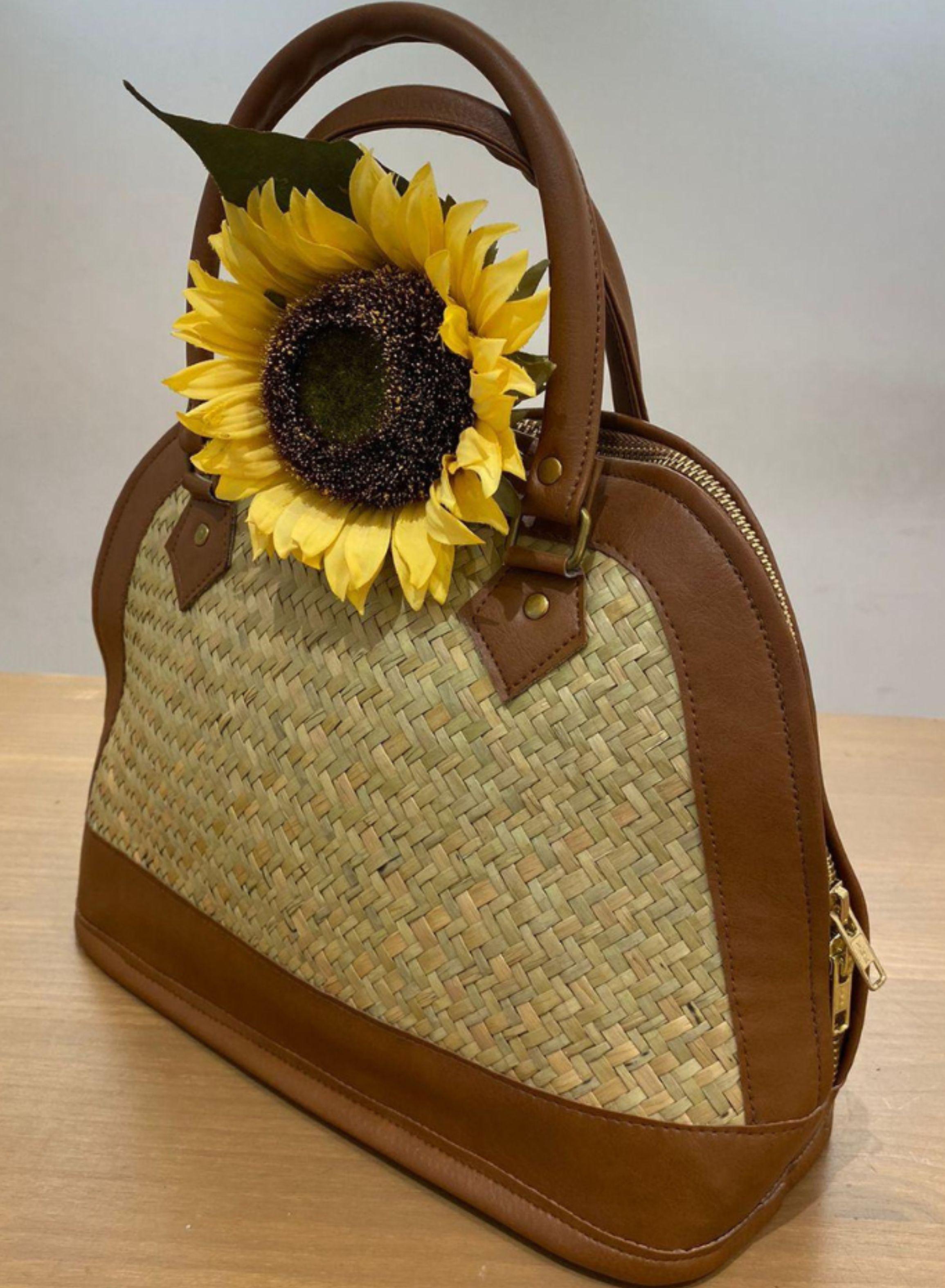 Cartera Jazmin de Bambu Tejido Vintage-5