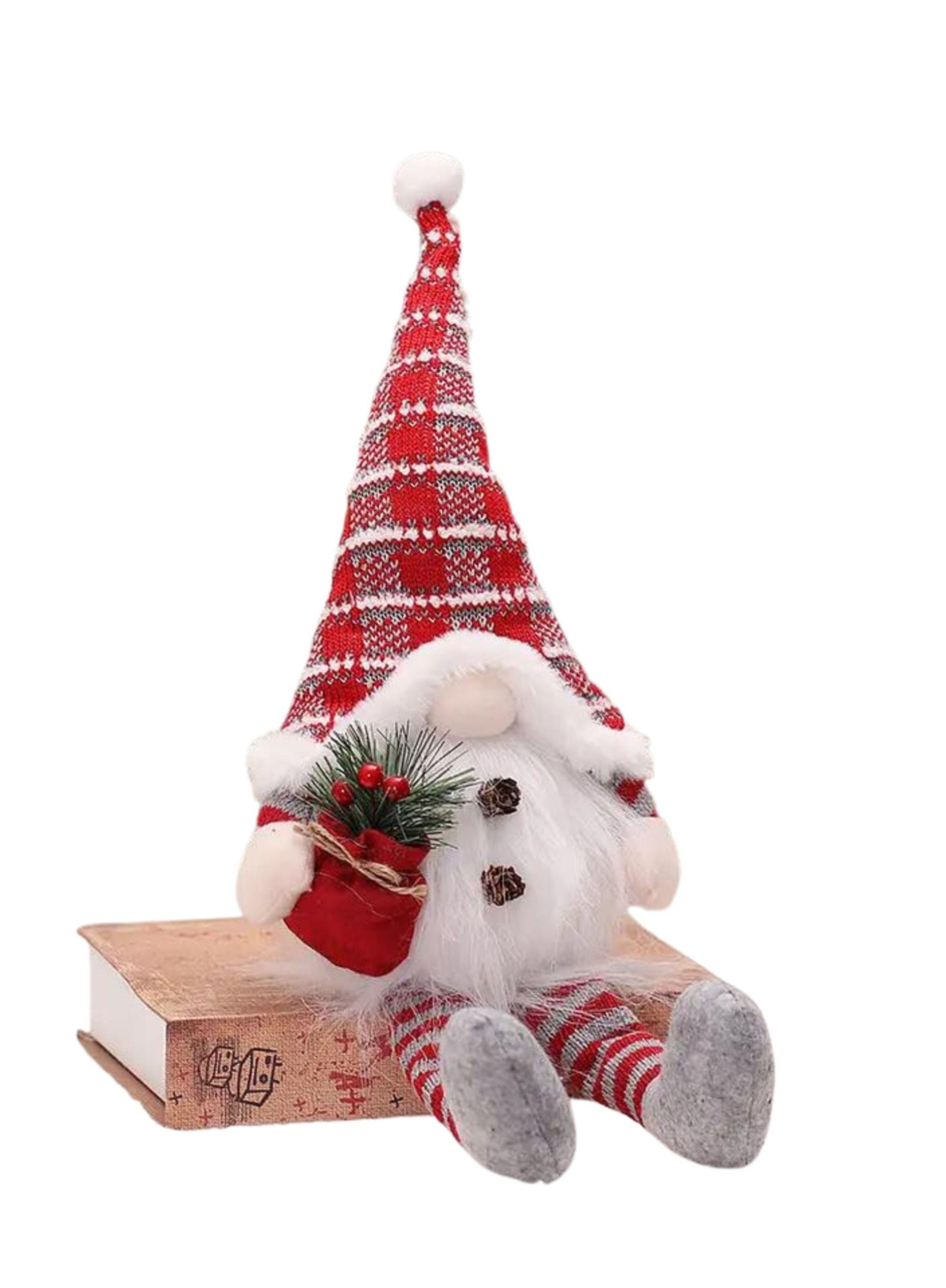 Pack 2 Duendes Luminosos Gorro Rojo piernas largas y Gorro Gris de Pie-3