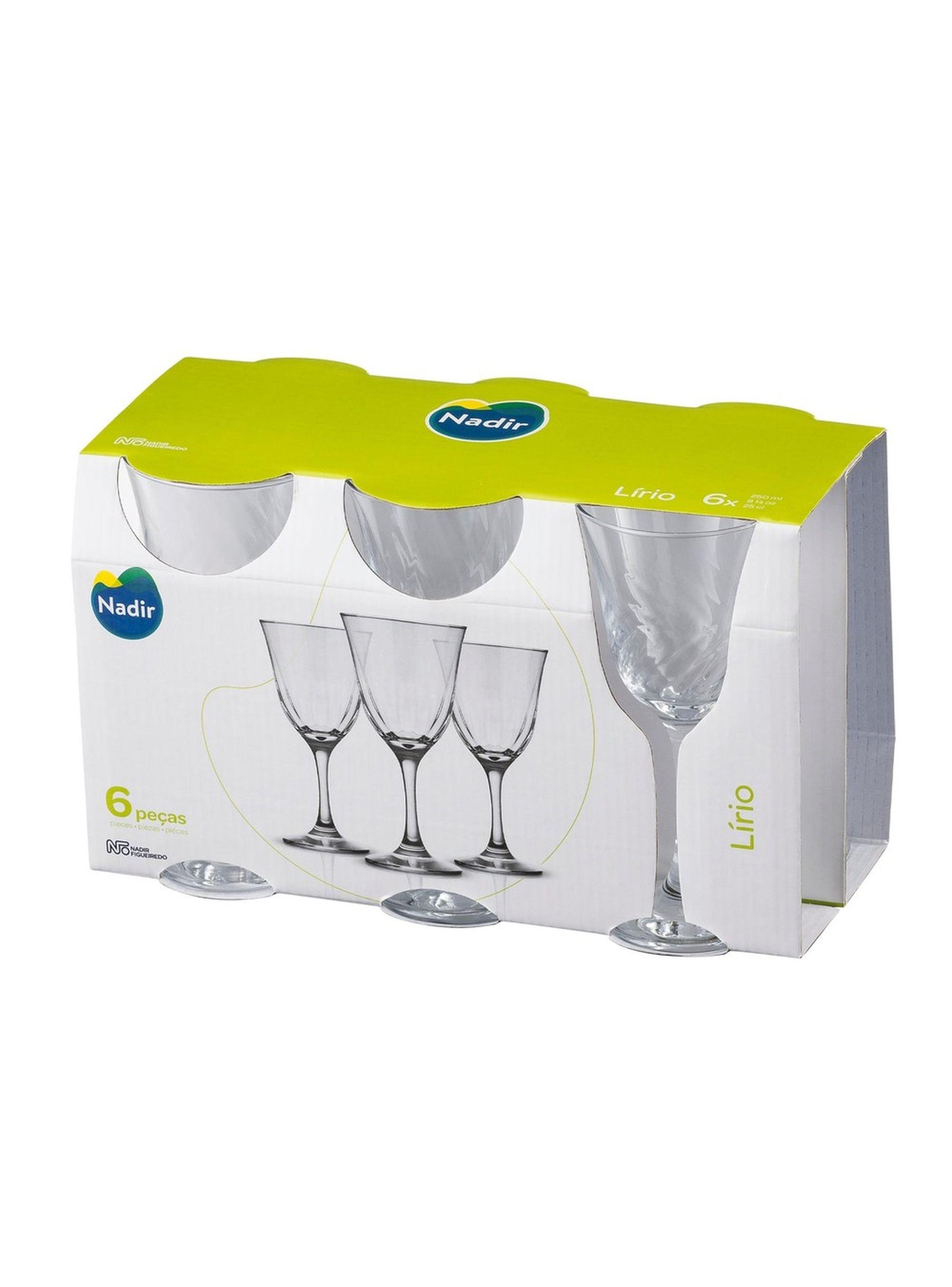 Set 6 Copas Vino Lirio 250cc-2